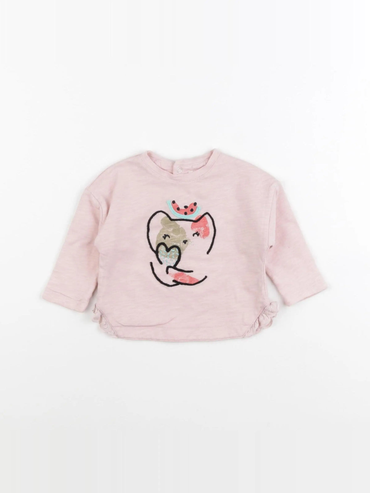 Catimini - tee-shirt rose - 6 mois