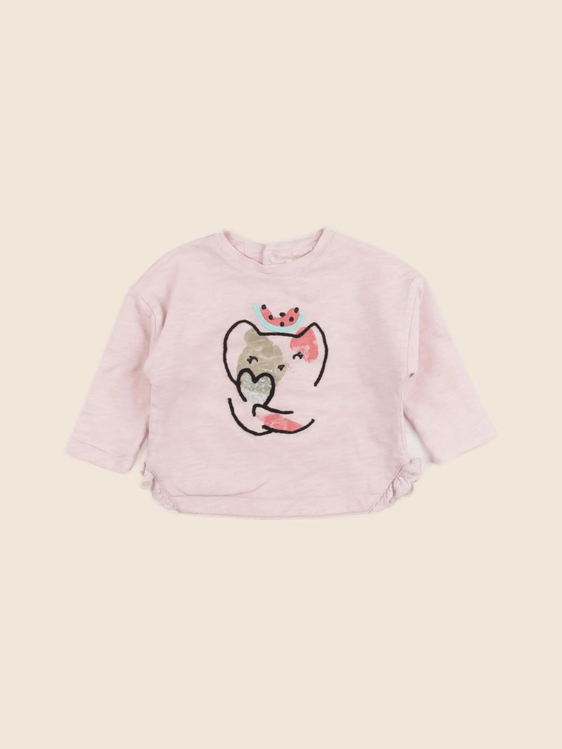 Catimini - tee-shirt rose - 6 mois