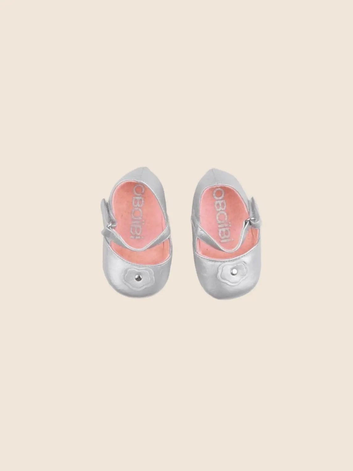 Obaïbi - chaussons argent - pointure 18