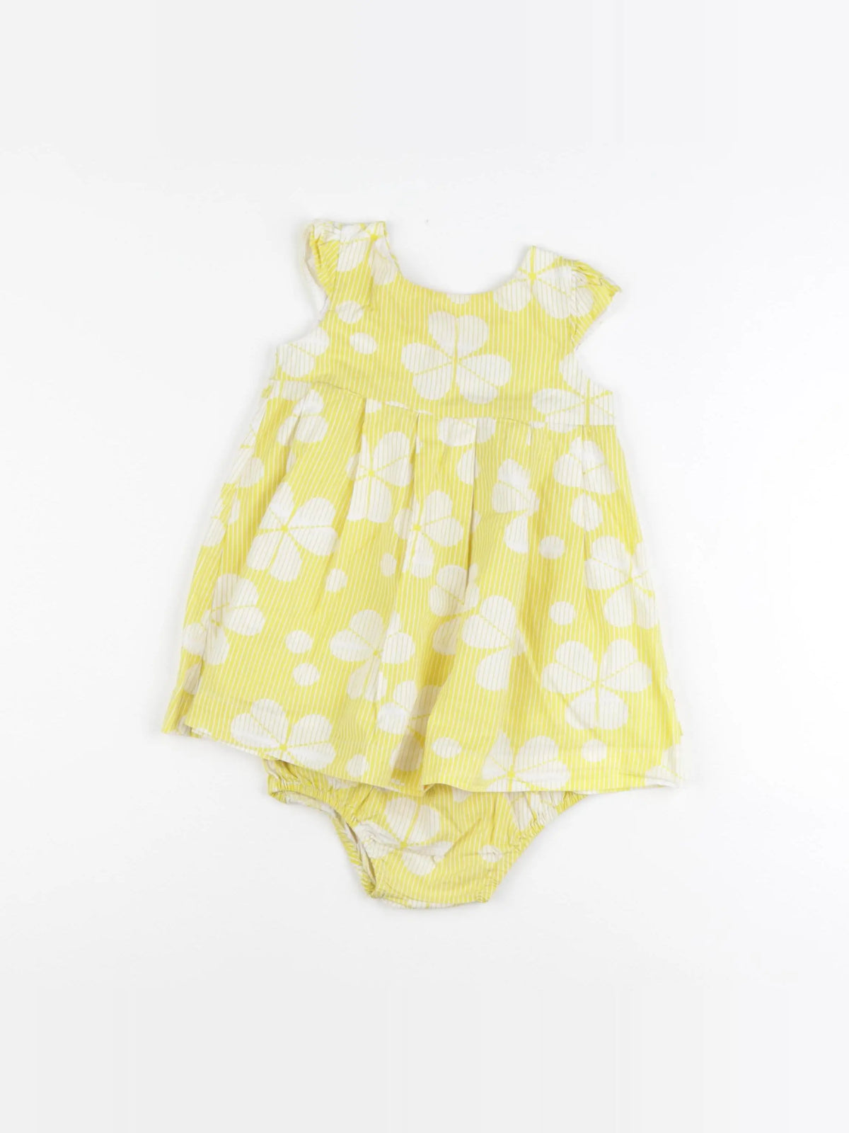 Obaïbi - robe blanc, jaune - 12 mois