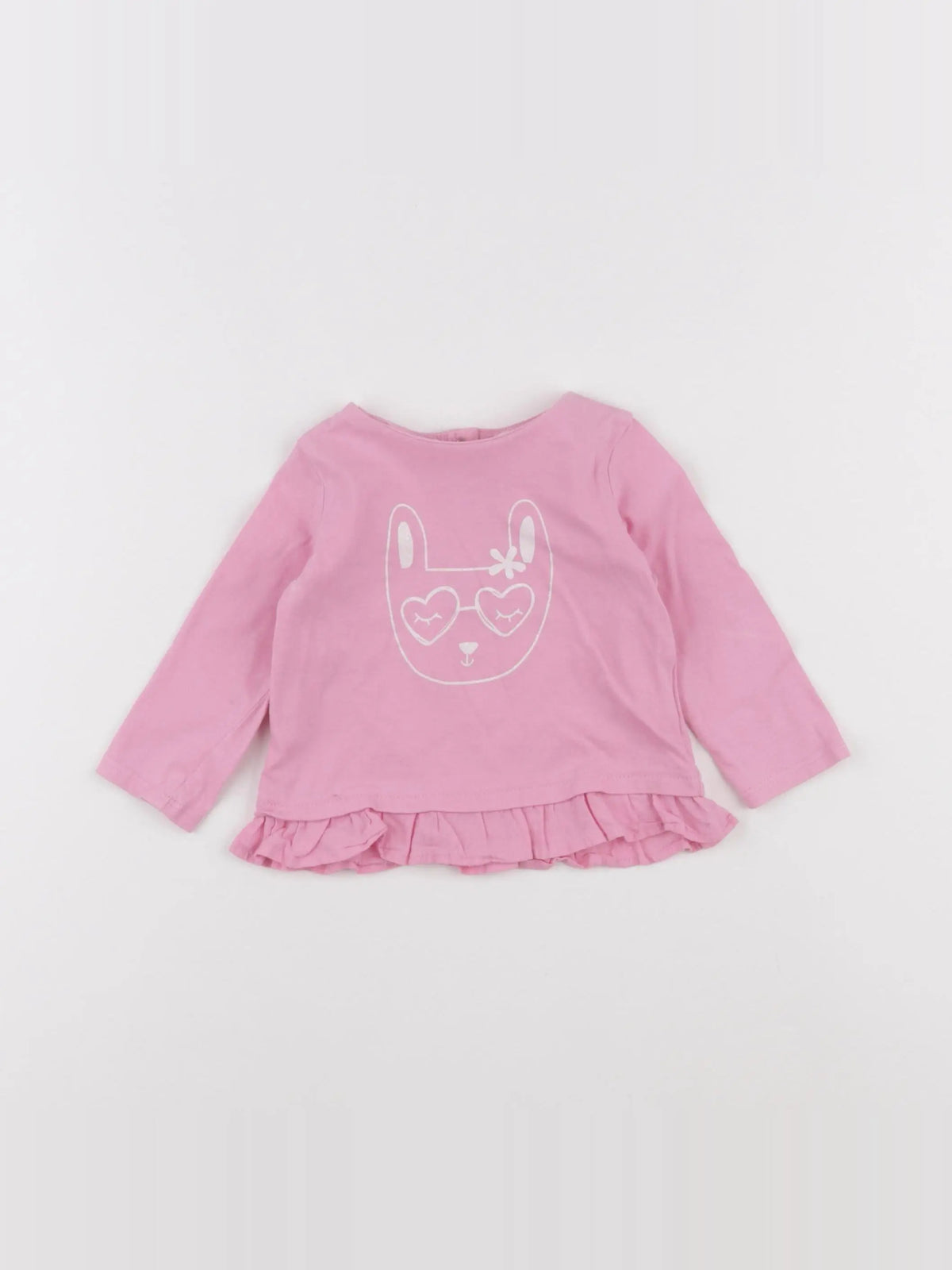 DPAM - tee-shirt rose - 9 mois