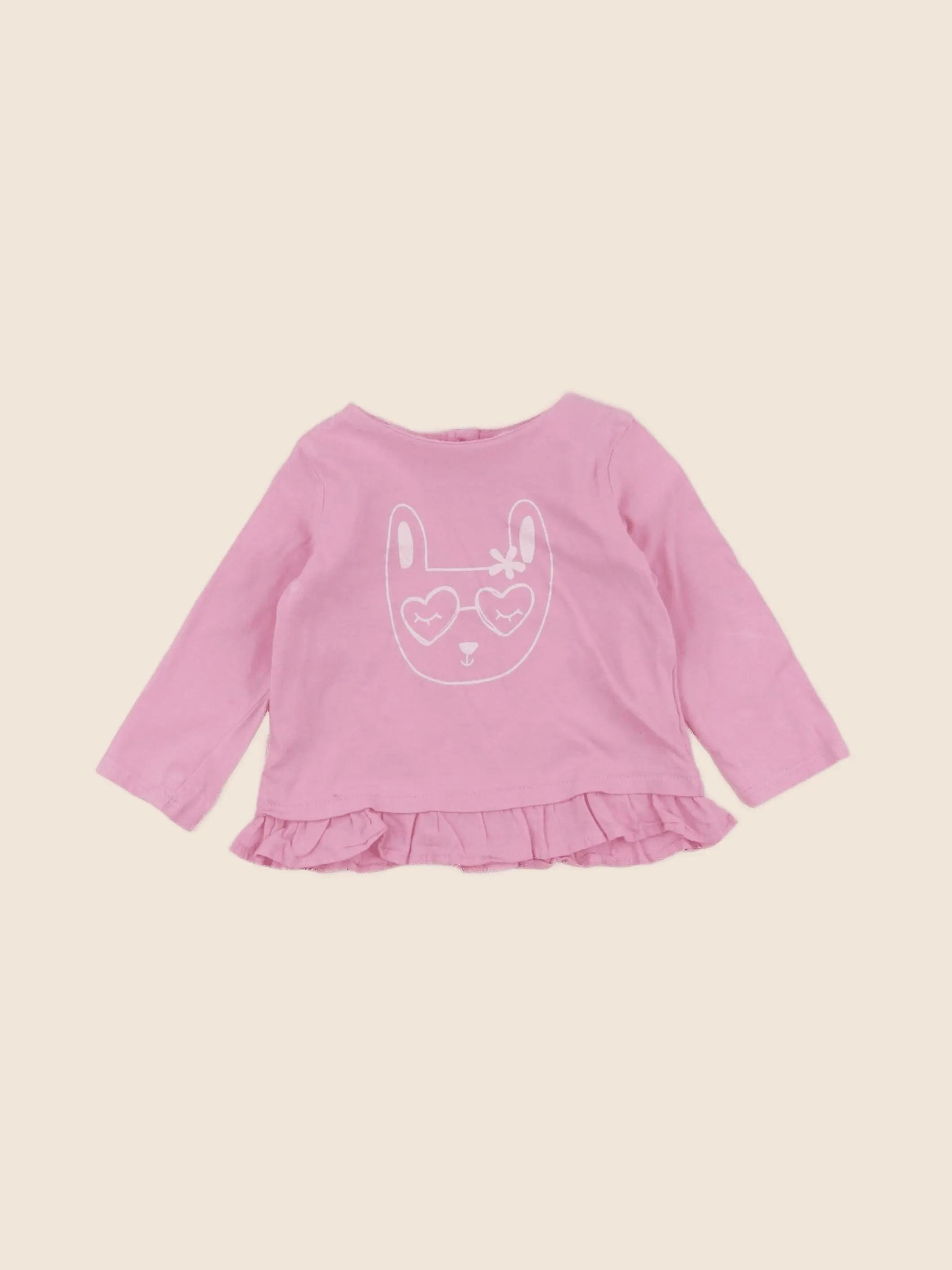 DPAM - tee-shirt rose - 9 mois