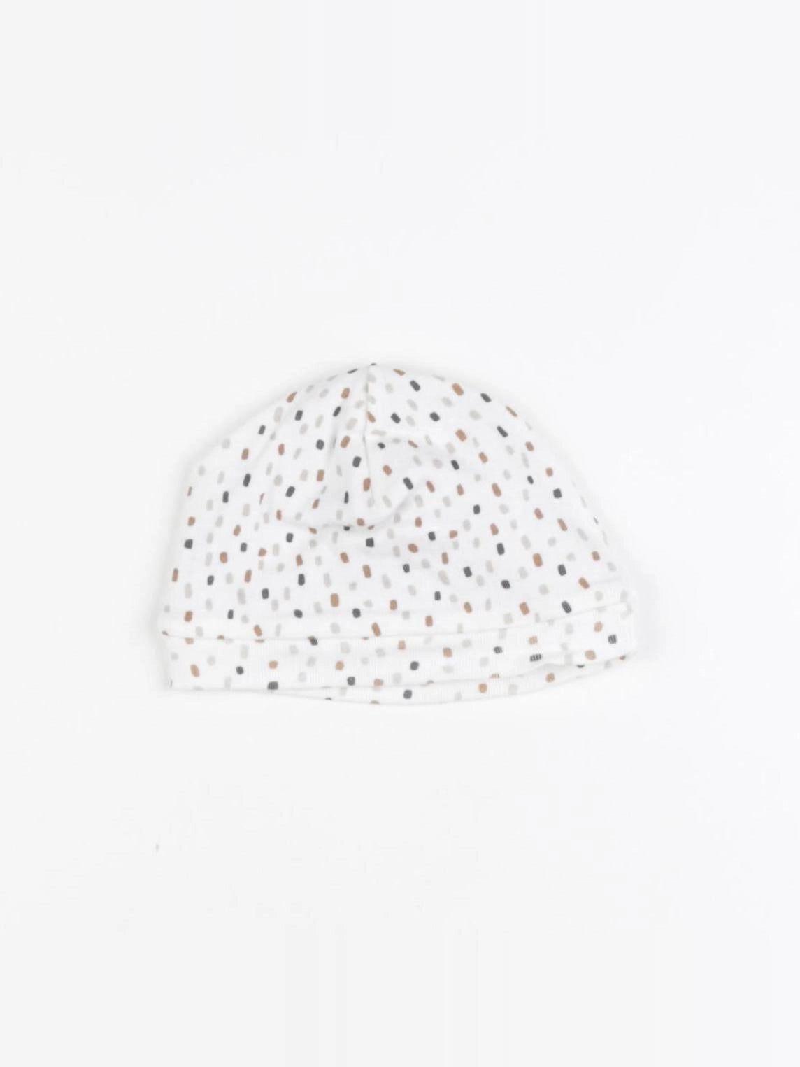 DPAM - bonnet blanc, marron - 0 mois