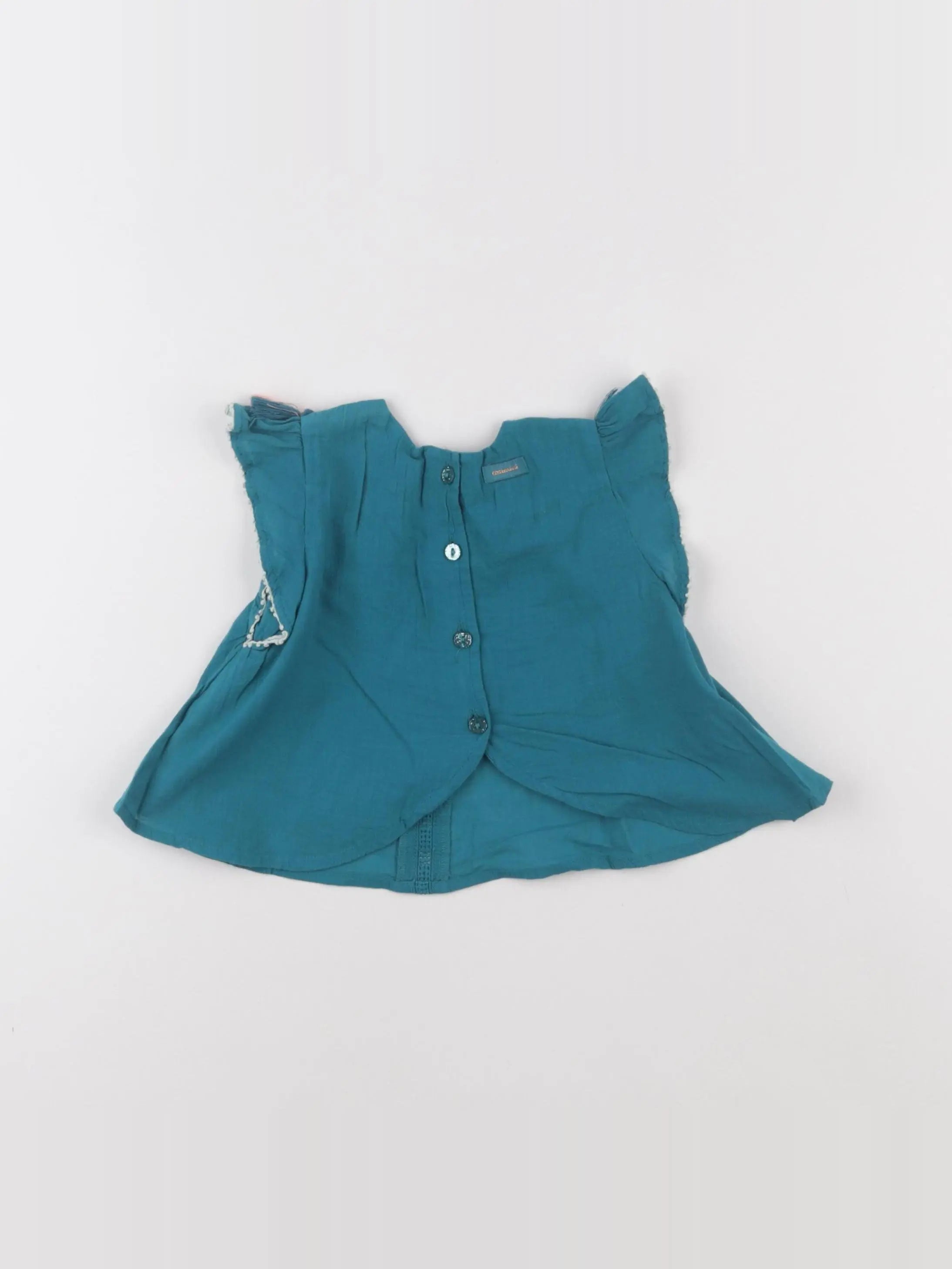 Catimini - blouse vert - 6 mois