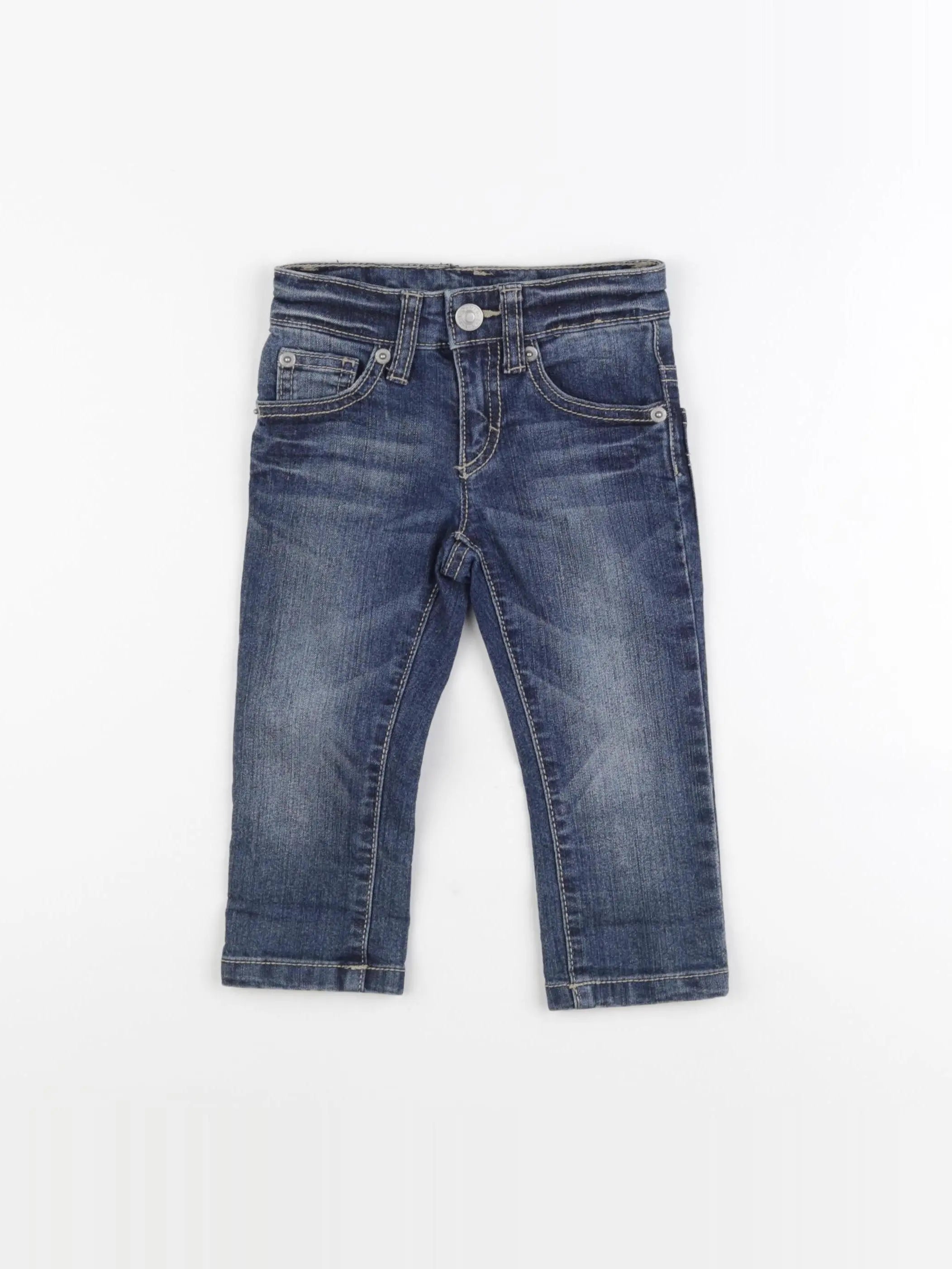 Benetton - jean bleu - 12 mois