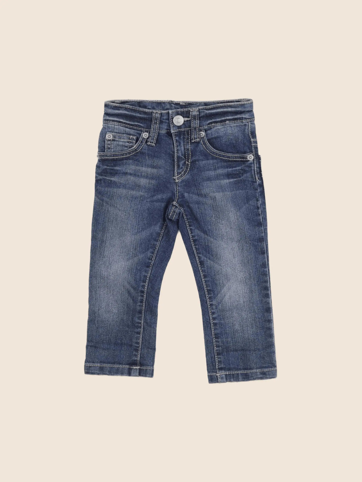 Benetton - jean bleu - 12 mois