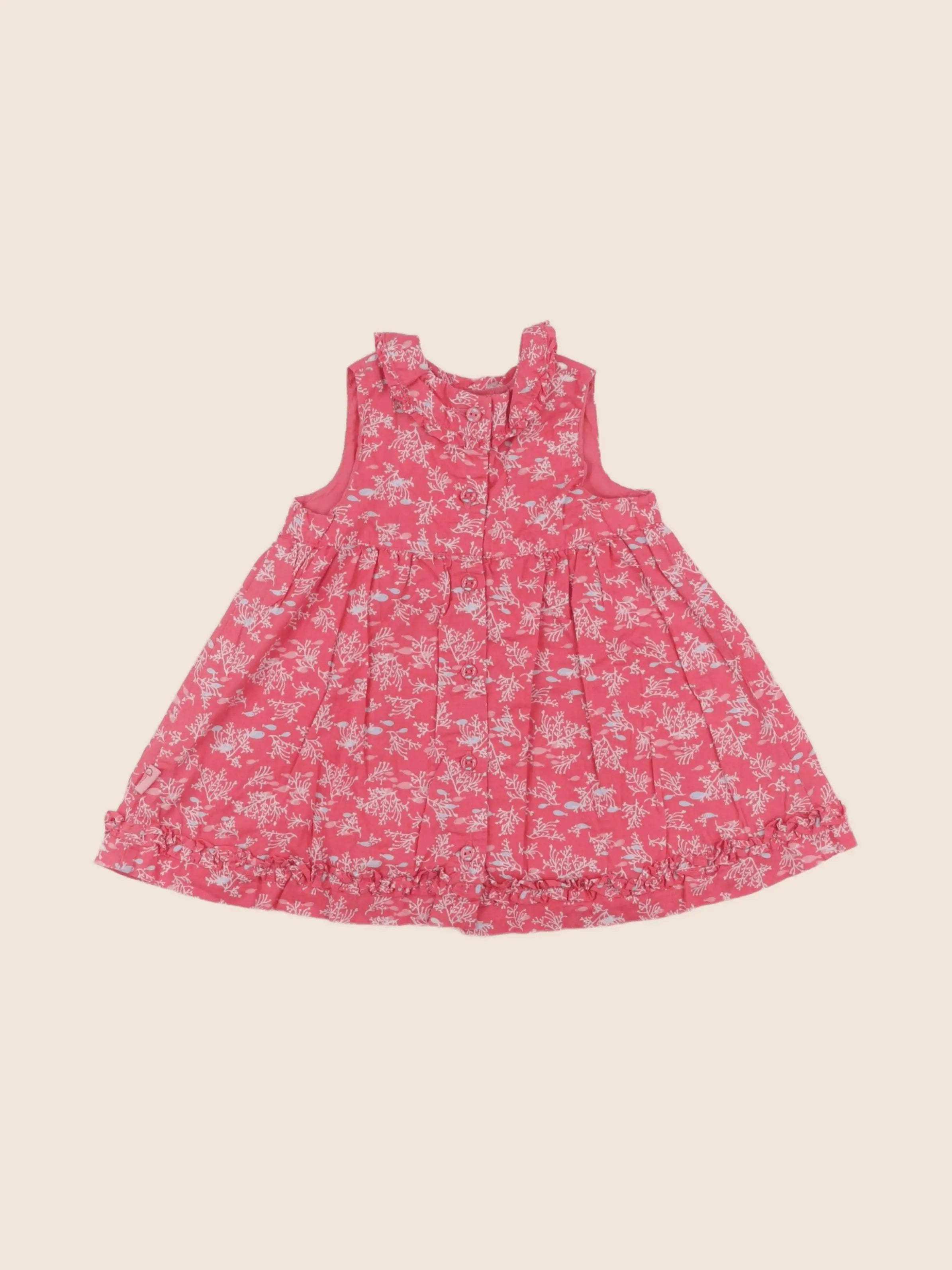 Sergent Major - robe rose - 6 mois
