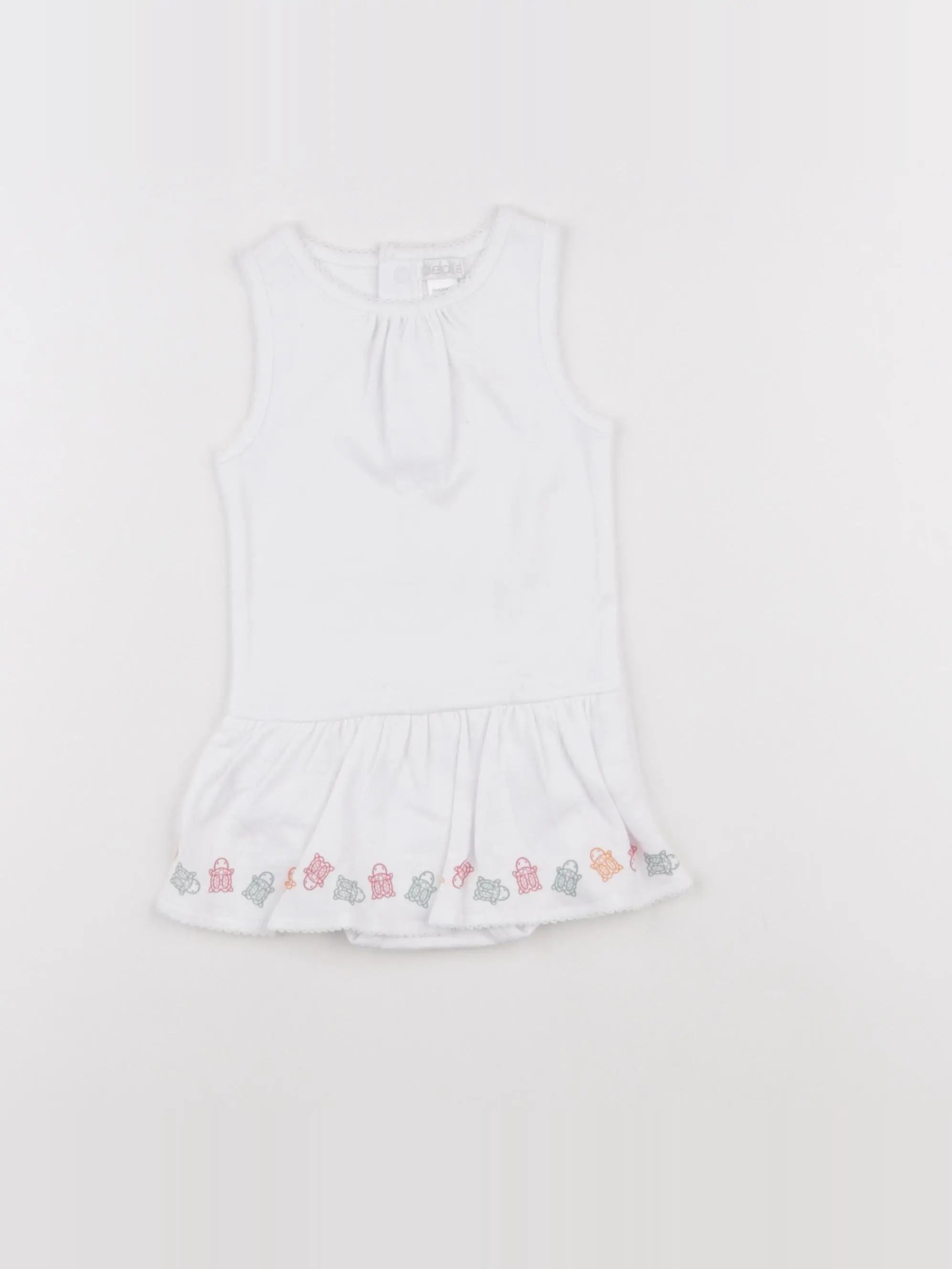 Obaïbi - body robe blanc - 6 mois