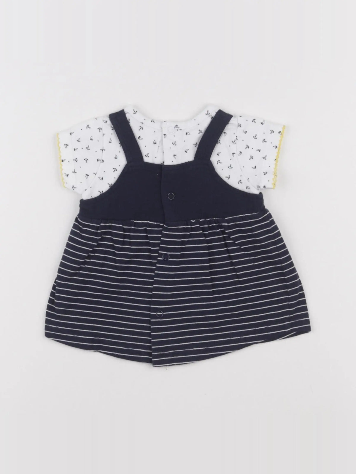 Terre de marins - tee-shirt bleu, blanc - 6 mois