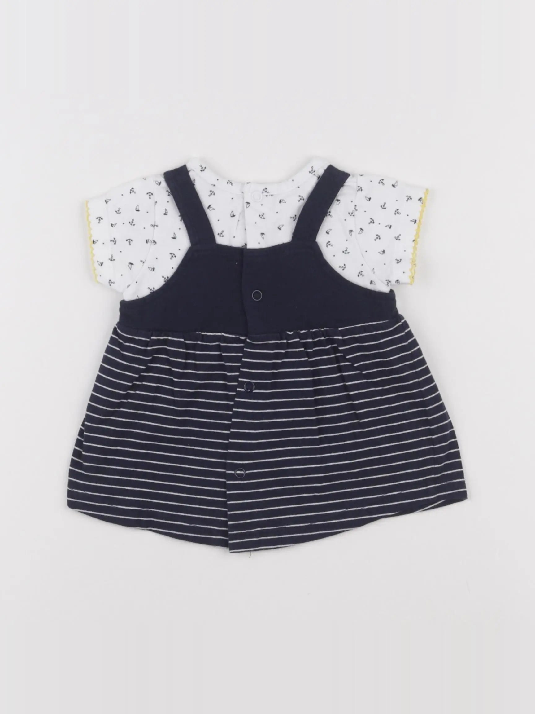 Terre de marins - tee-shirt bleu, blanc - 6 mois