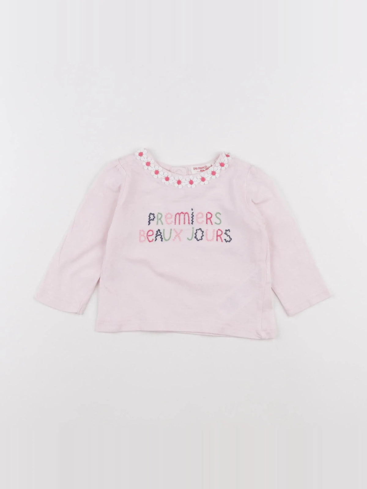 DPAM - tee-shirt rose - 6 mois