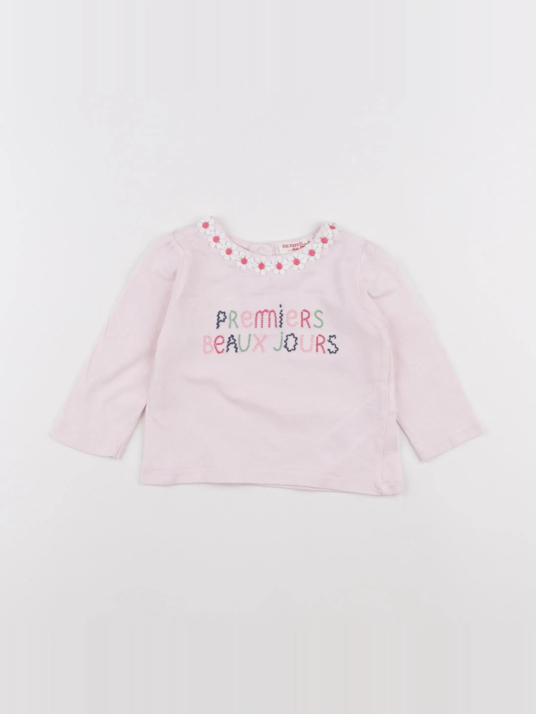 DPAM - tee-shirt rose - 6 mois