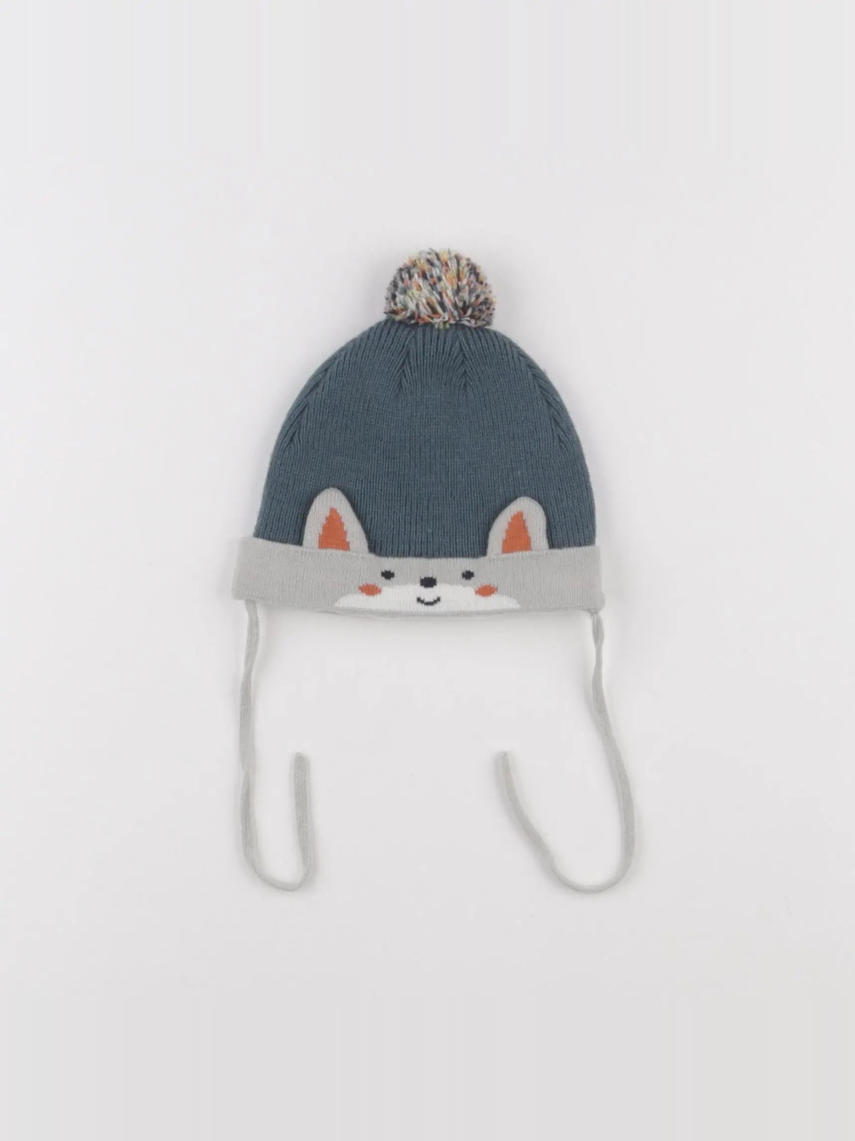 Sergent Major - bonnet bleu, gris - 6 mois