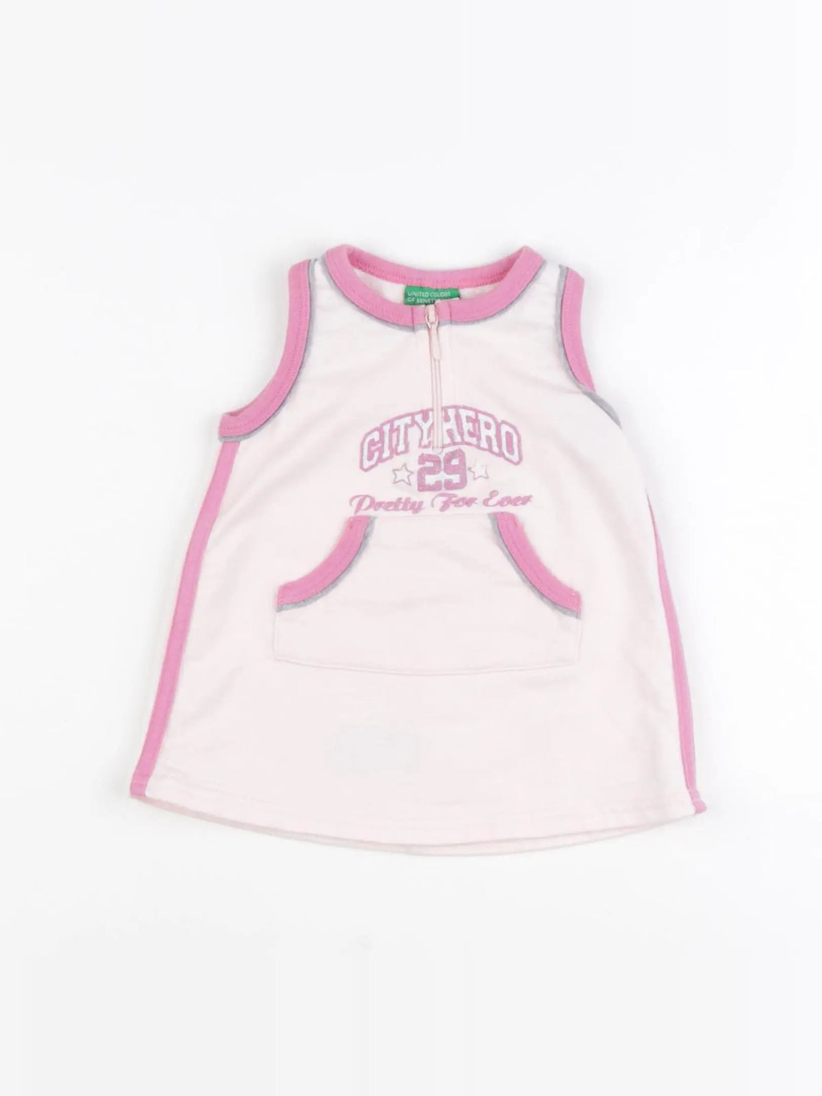 Benetton - robe rose - 6 mois