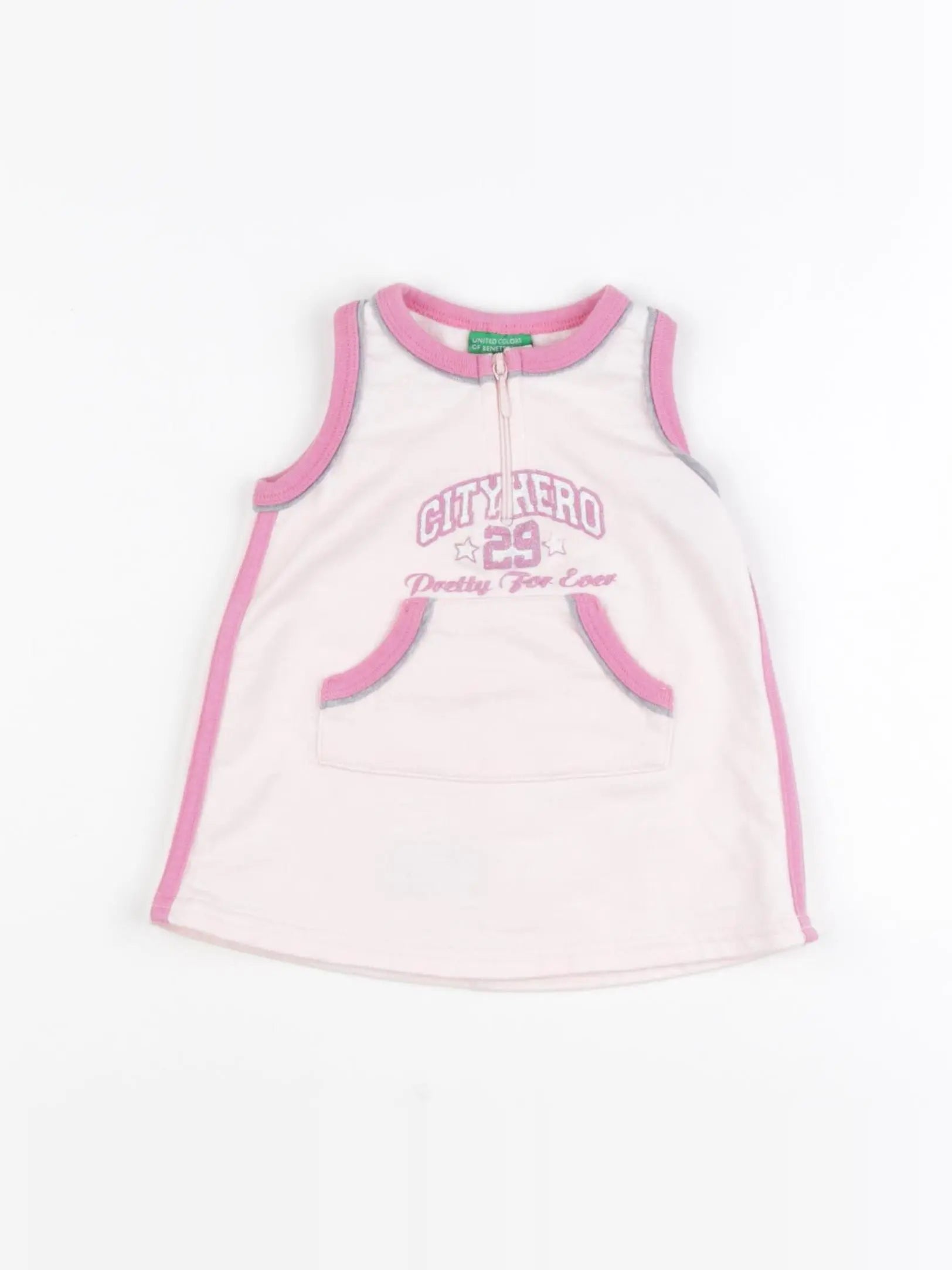 Benetton - robe rose - 6 mois