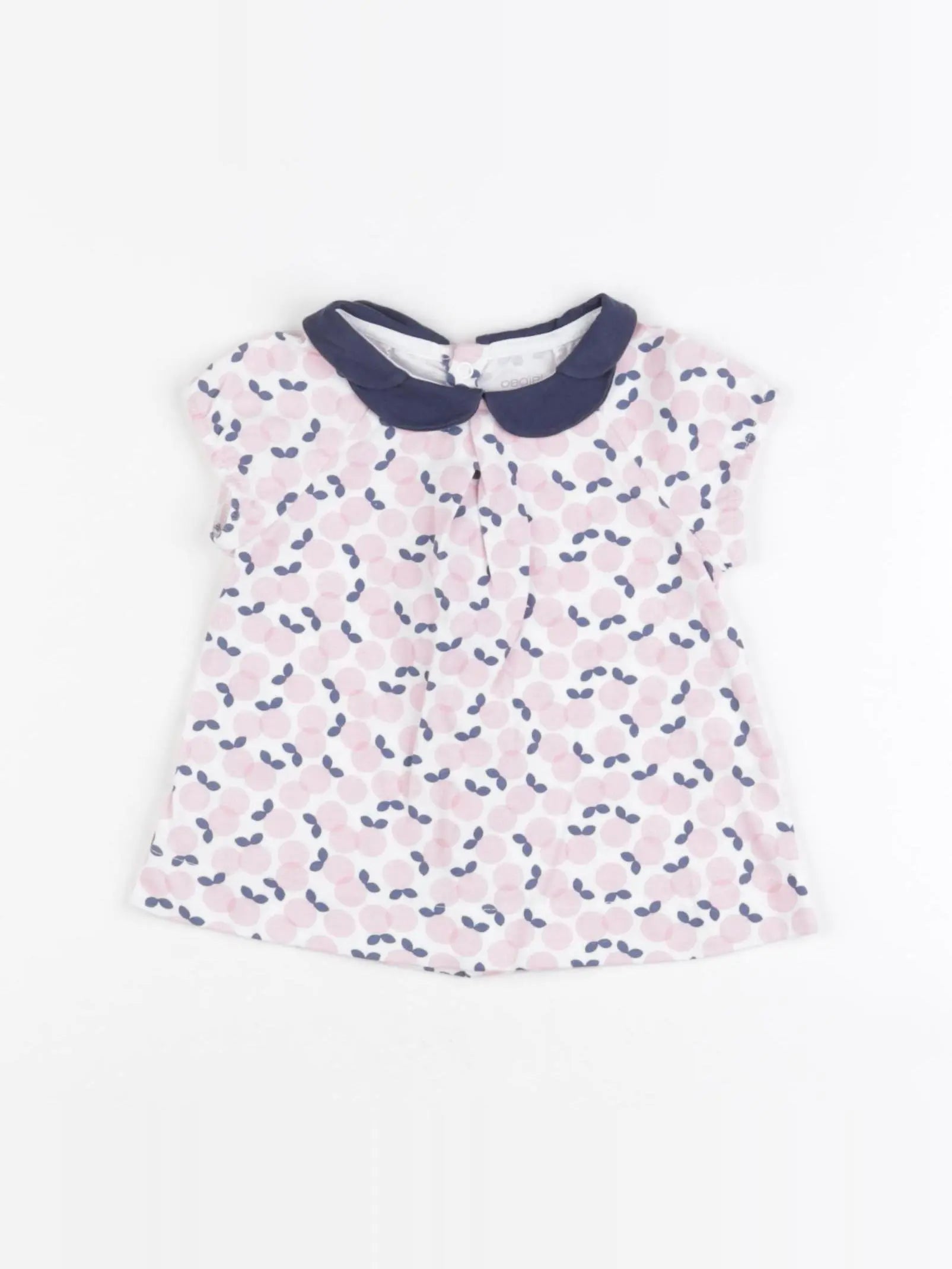 Obaïbi - robe bleu, rose - 6 mois