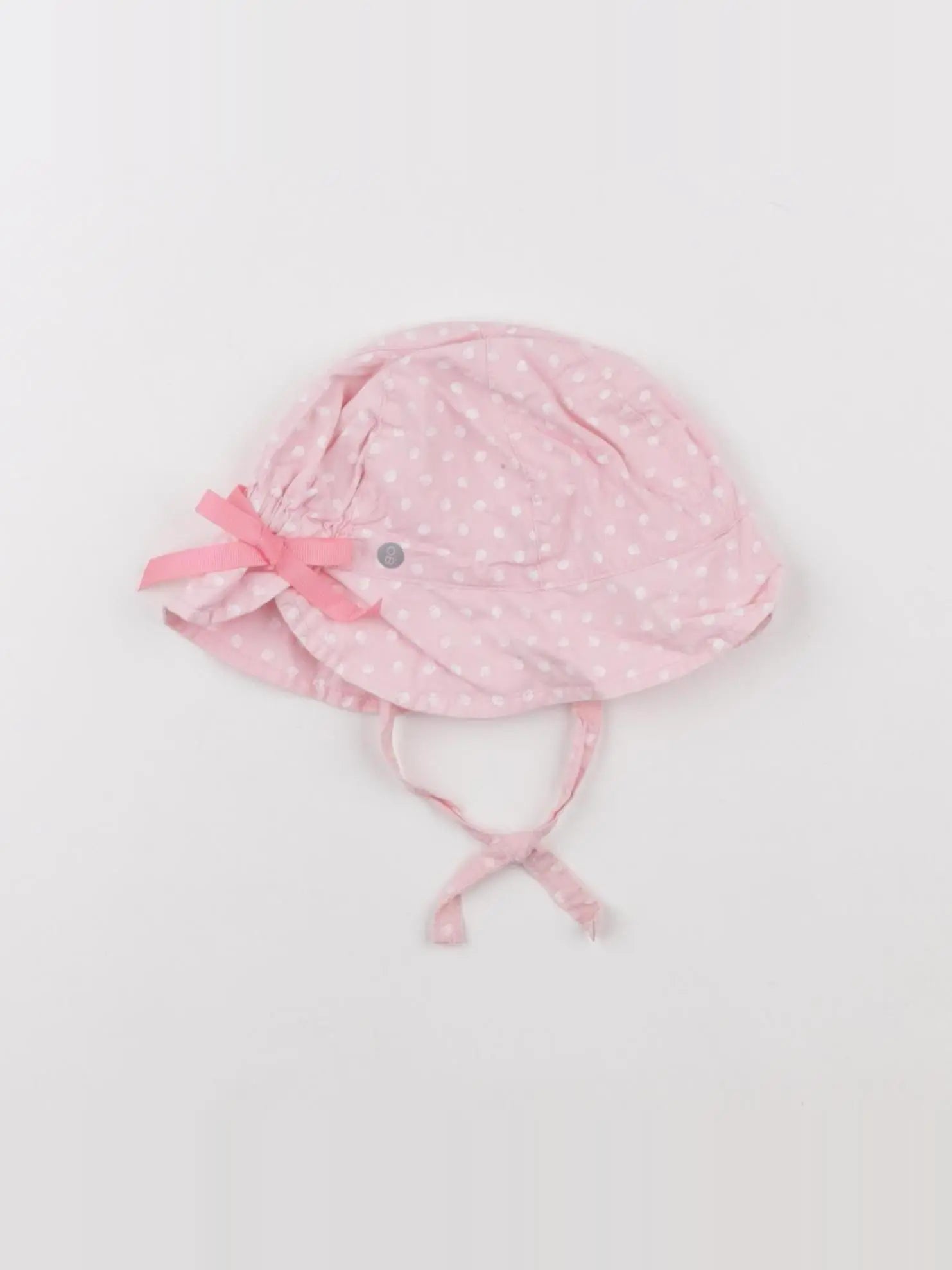 Obaïbi - chapeau blanc, rose - 12 mois
