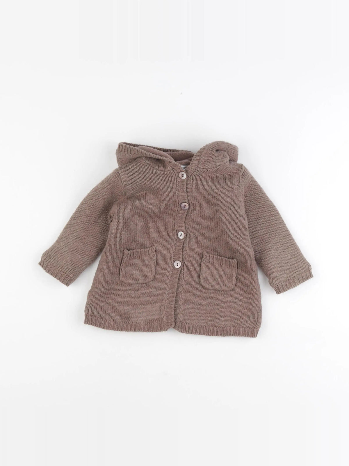Obaïbi - gilet marron - 6 mois