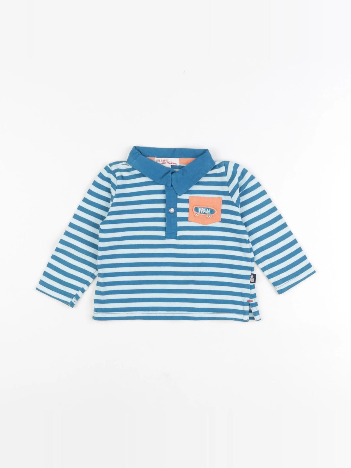 DPAM - tee-shirt bleu - 6 mois