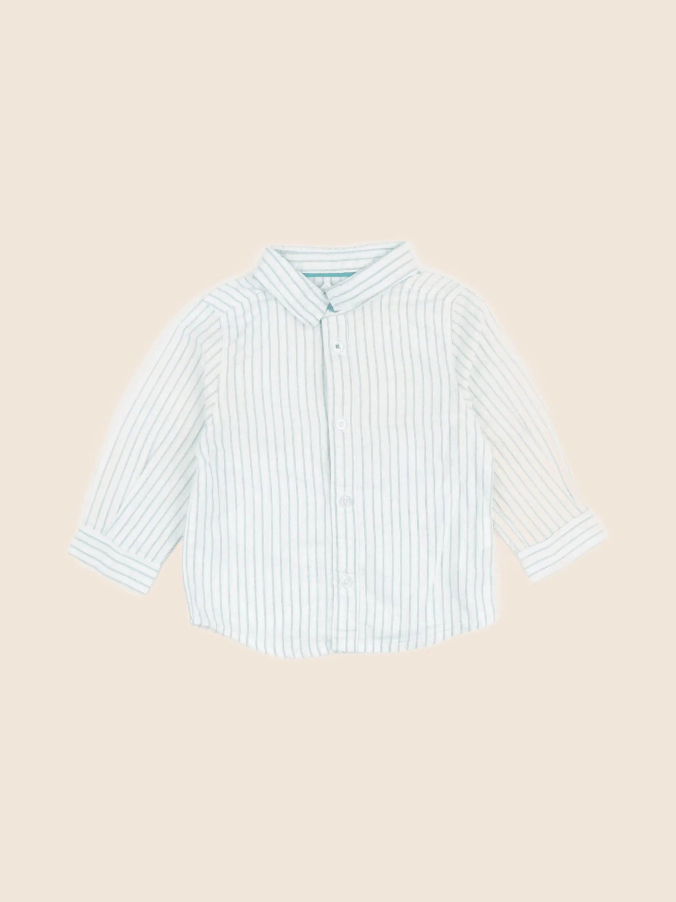 Obaïbi - chemise bleu - 12 mois