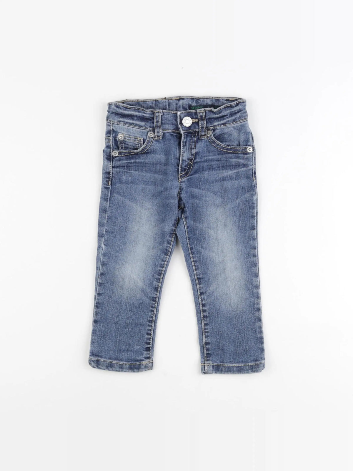 Benetton - jean bleu - 12 mois