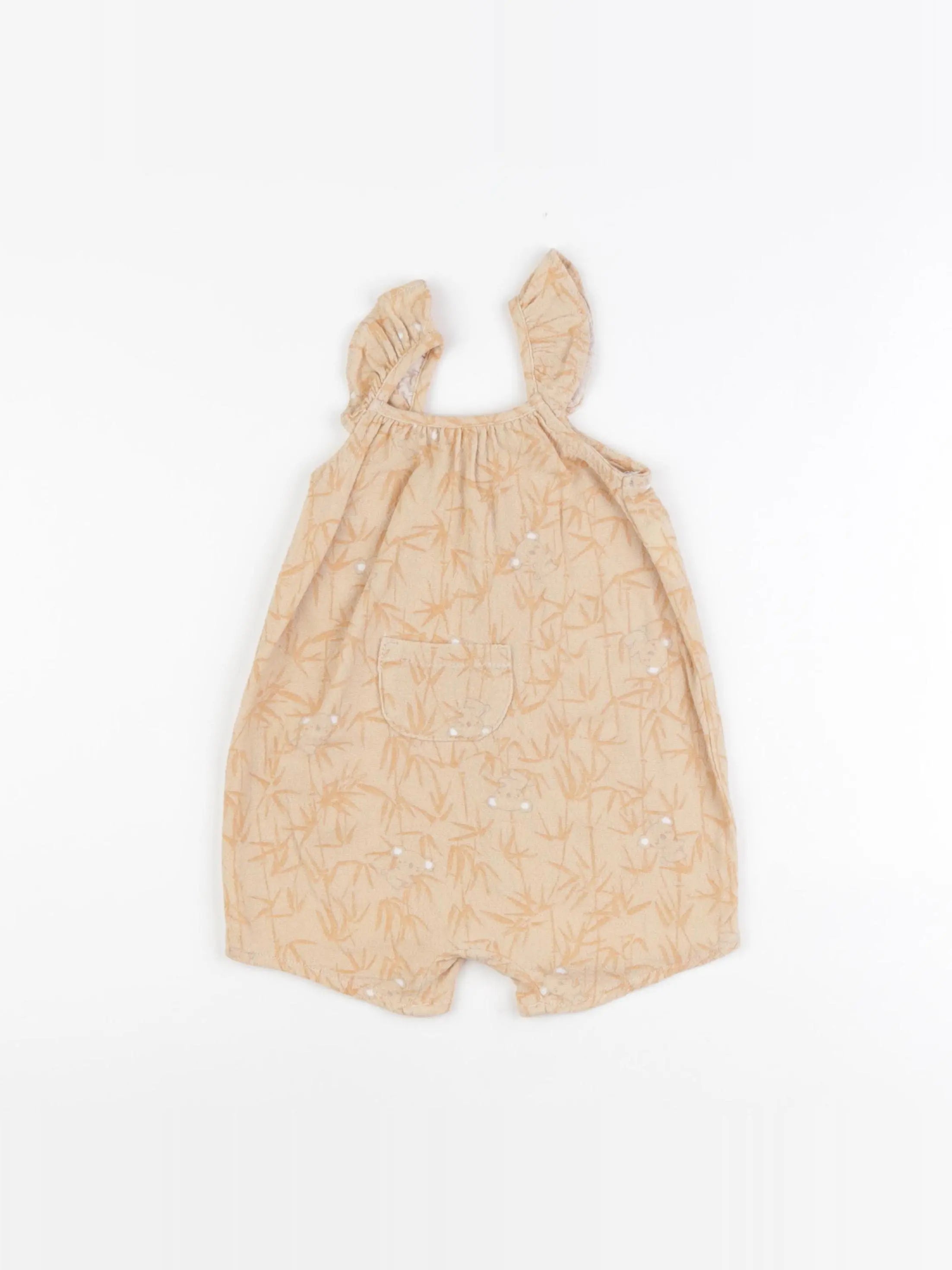 Benetton - combinaison marron - 3/6 mois