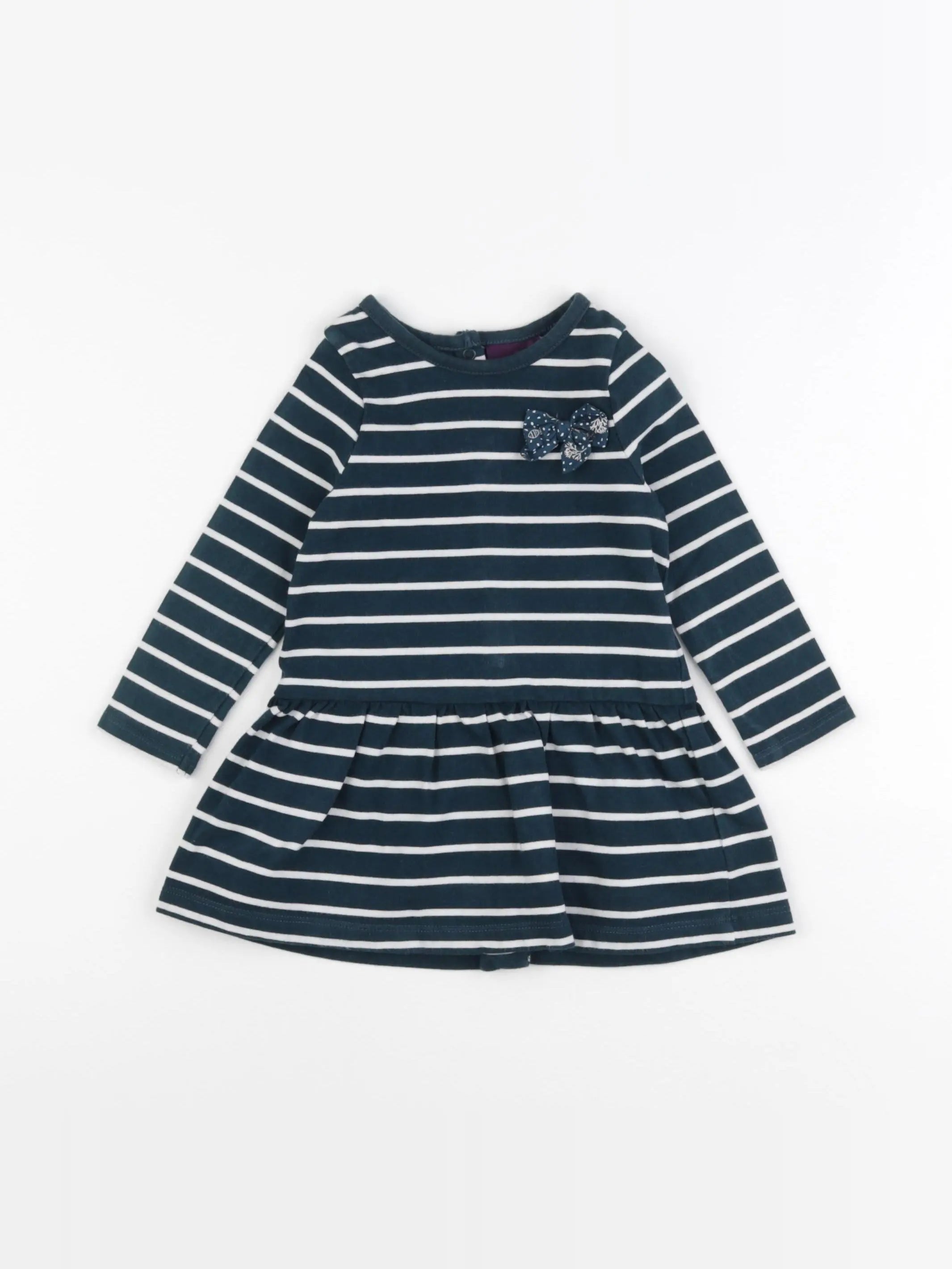 Sergent Major - robe blanc, vert - 12 mois