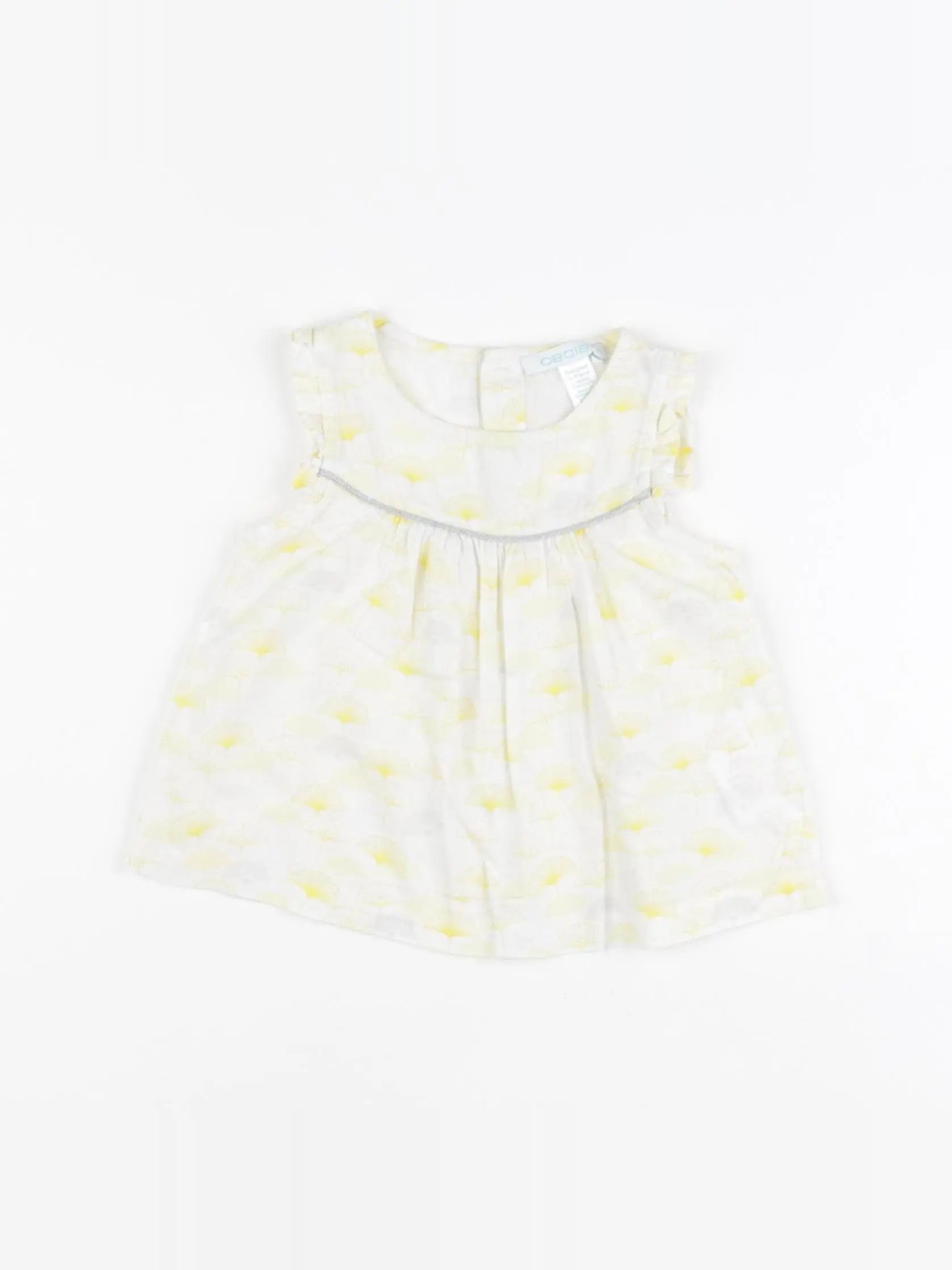 Obaïbi - robe blanc, jaune - 6 mois