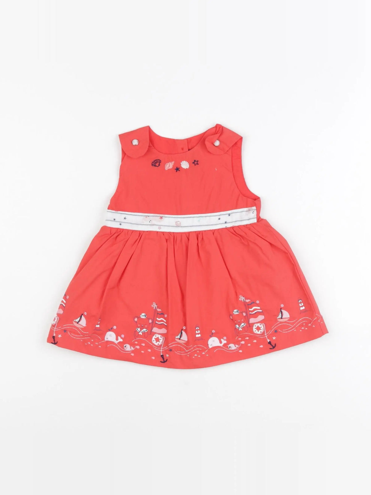 Sergent Major - robe rouge - 3 mois