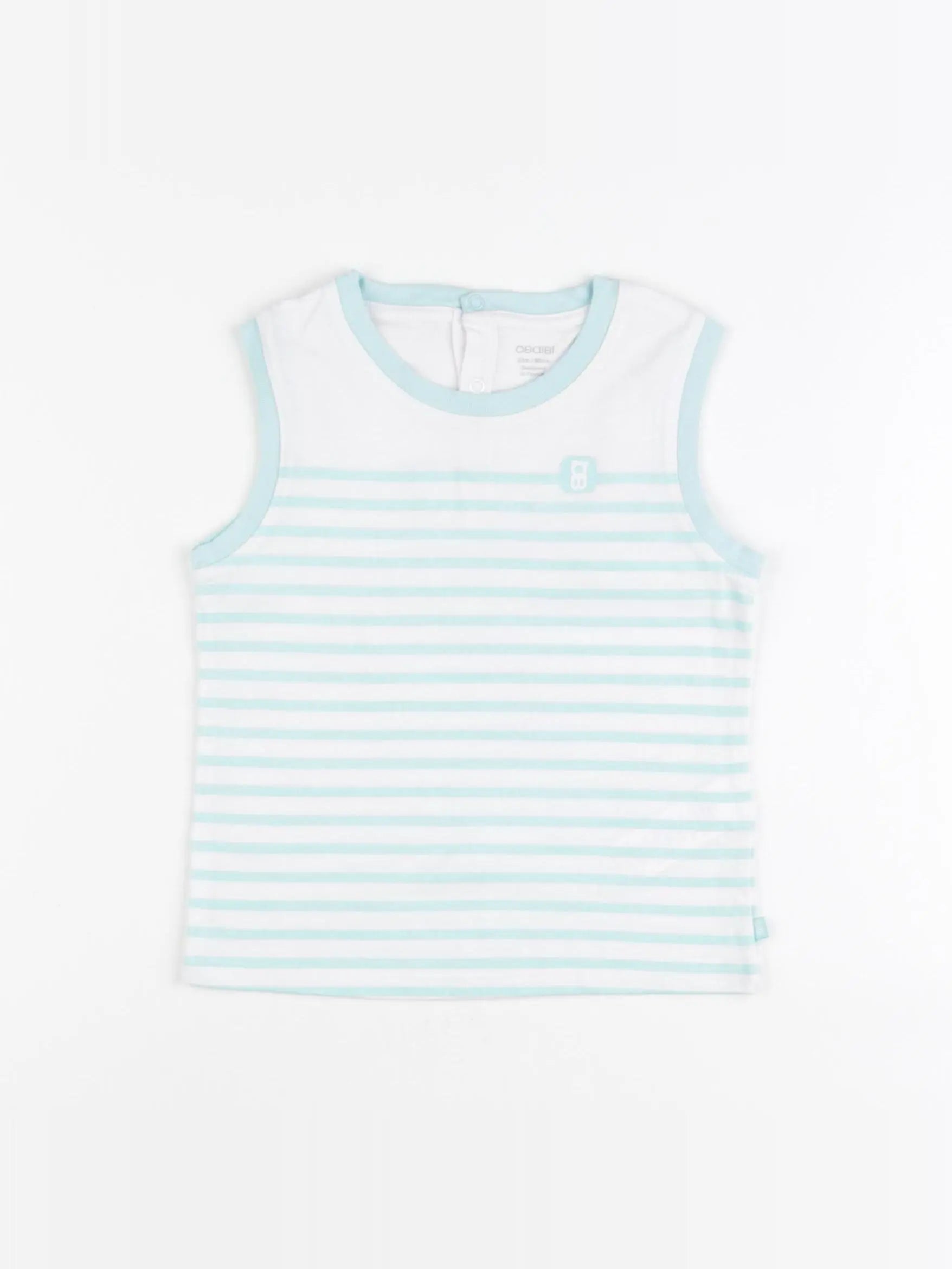 Obaïbi - débardeur blanc, vert - 24 mois