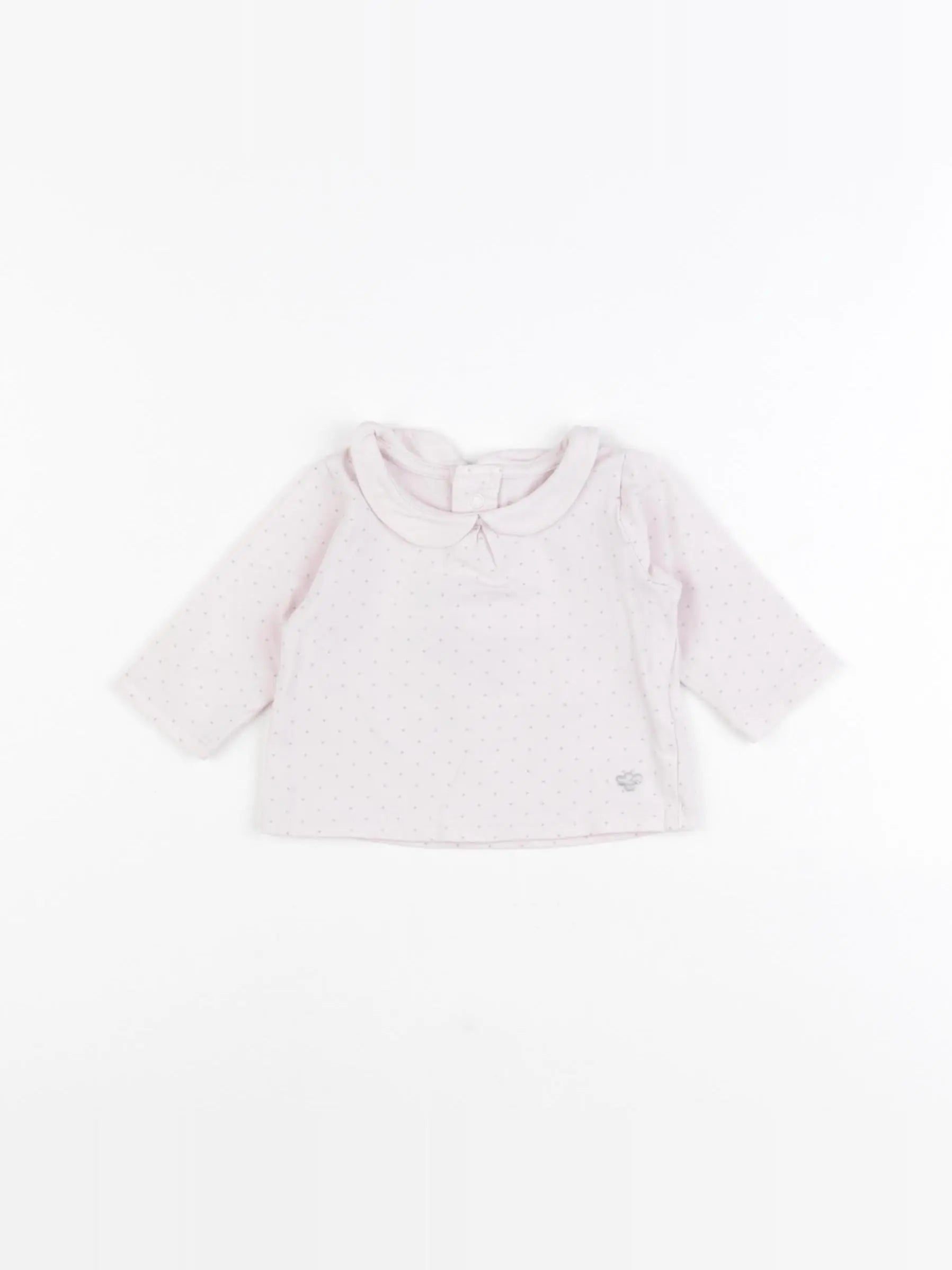 Obaïbi - tee-shirt argent, rose - 1 mois