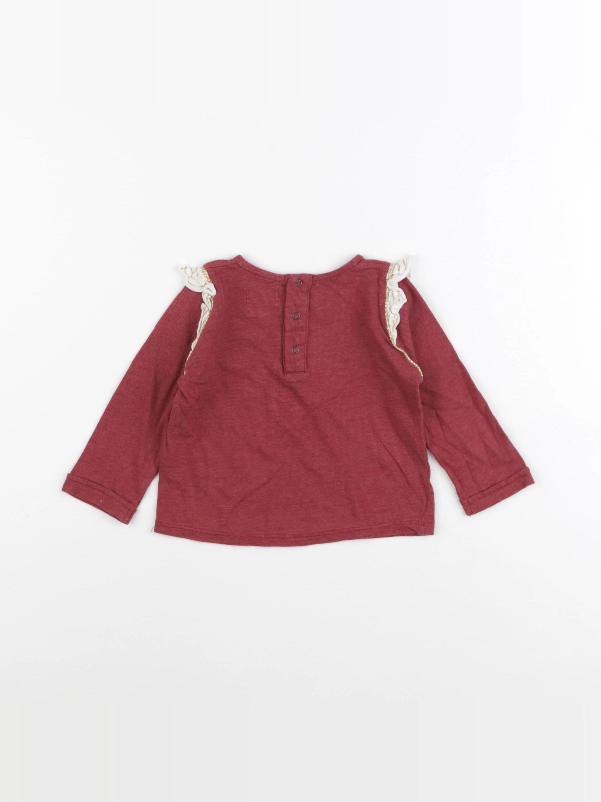 Blune - tee-shirt rouge - 12 mois