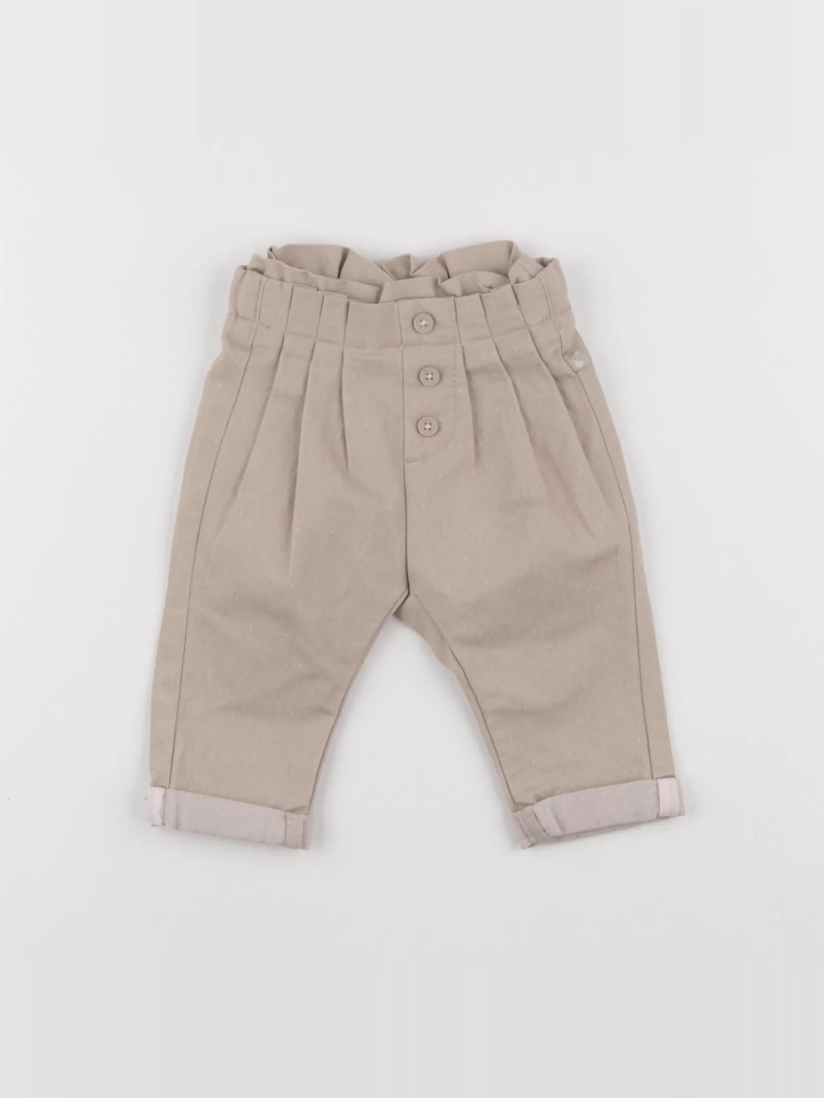 Obaïbi - pantalon beige - 3 mois
