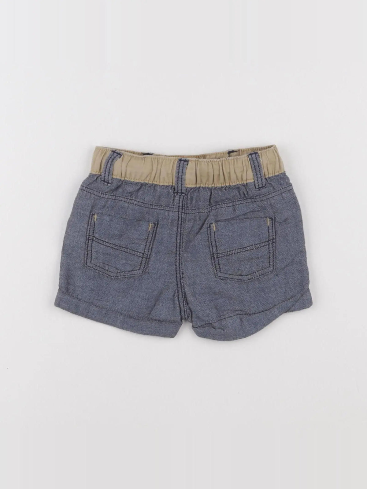 Obaïbi - short bleu - 6 mois