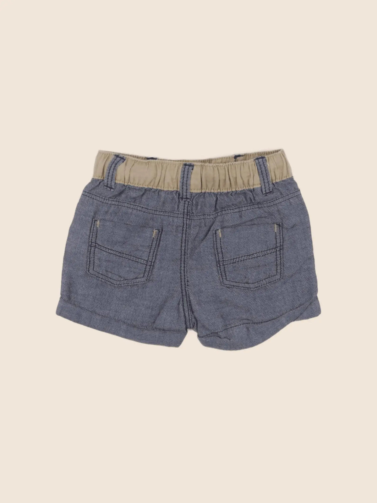 Obaïbi - short bleu - 6 mois