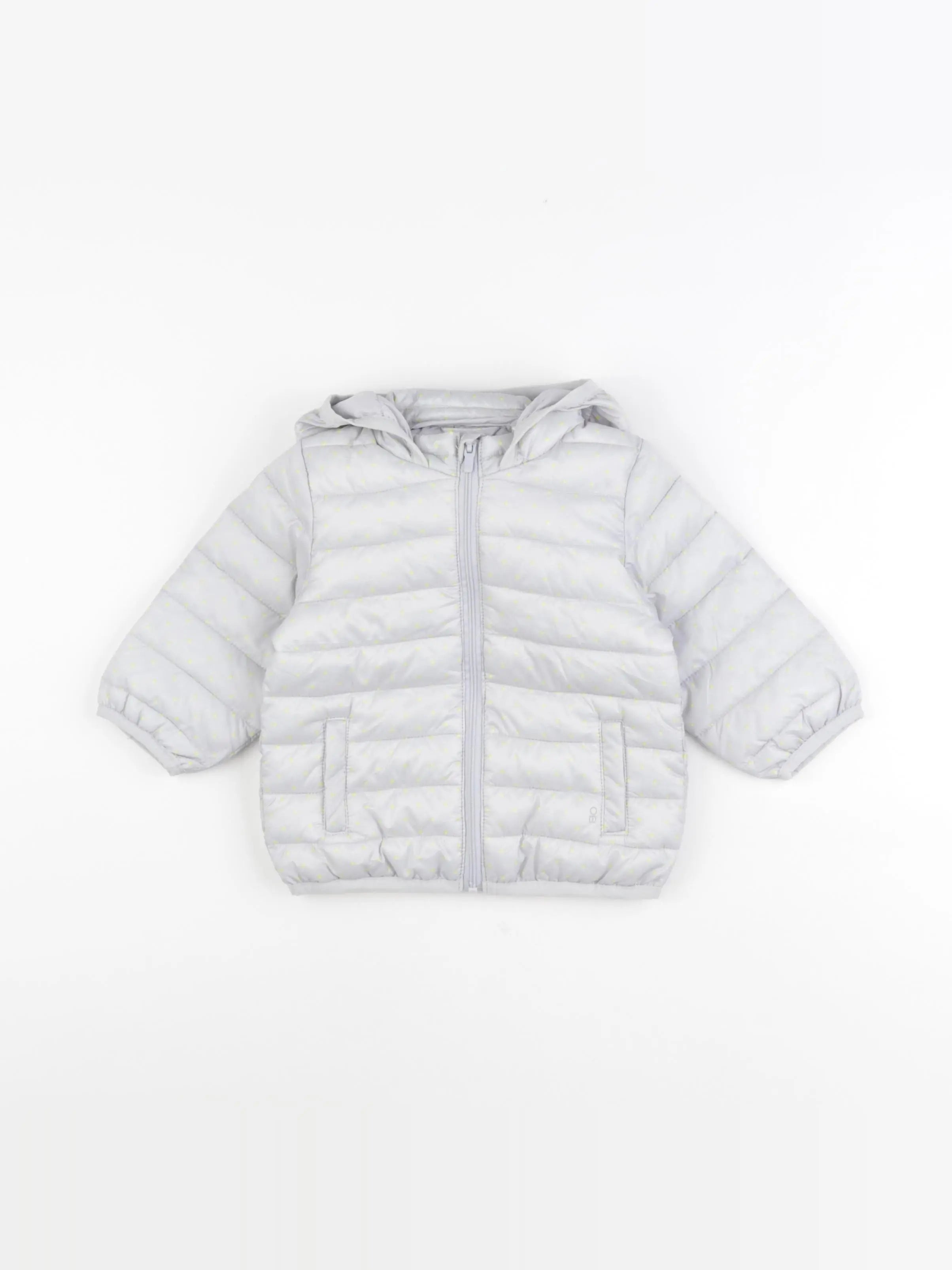 Obaïbi - doudoune gris - 6 mois