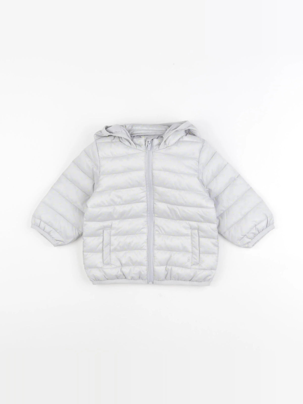 Obaïbi - doudoune gris - 6 mois