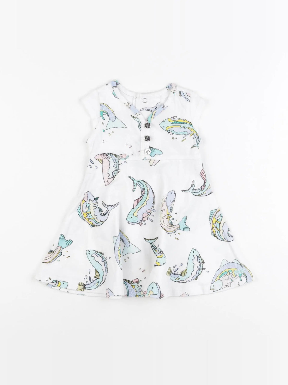 Kenzo - robe blanc - 6 mois