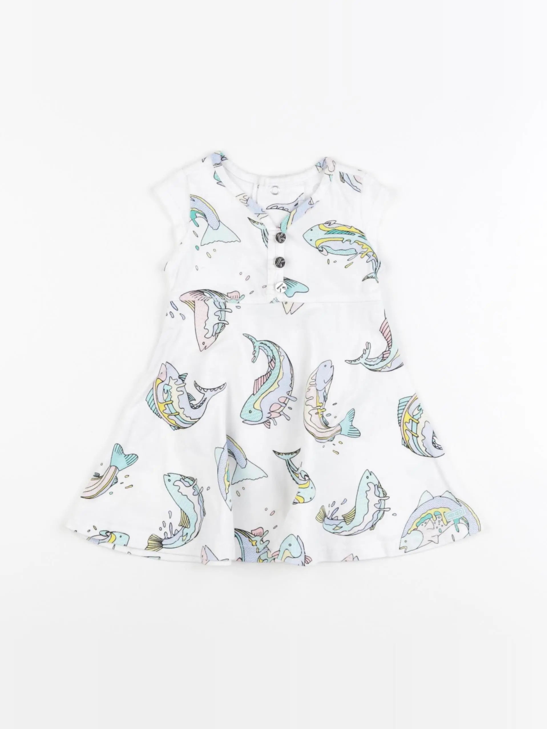 Kenzo - robe blanc - 6 mois