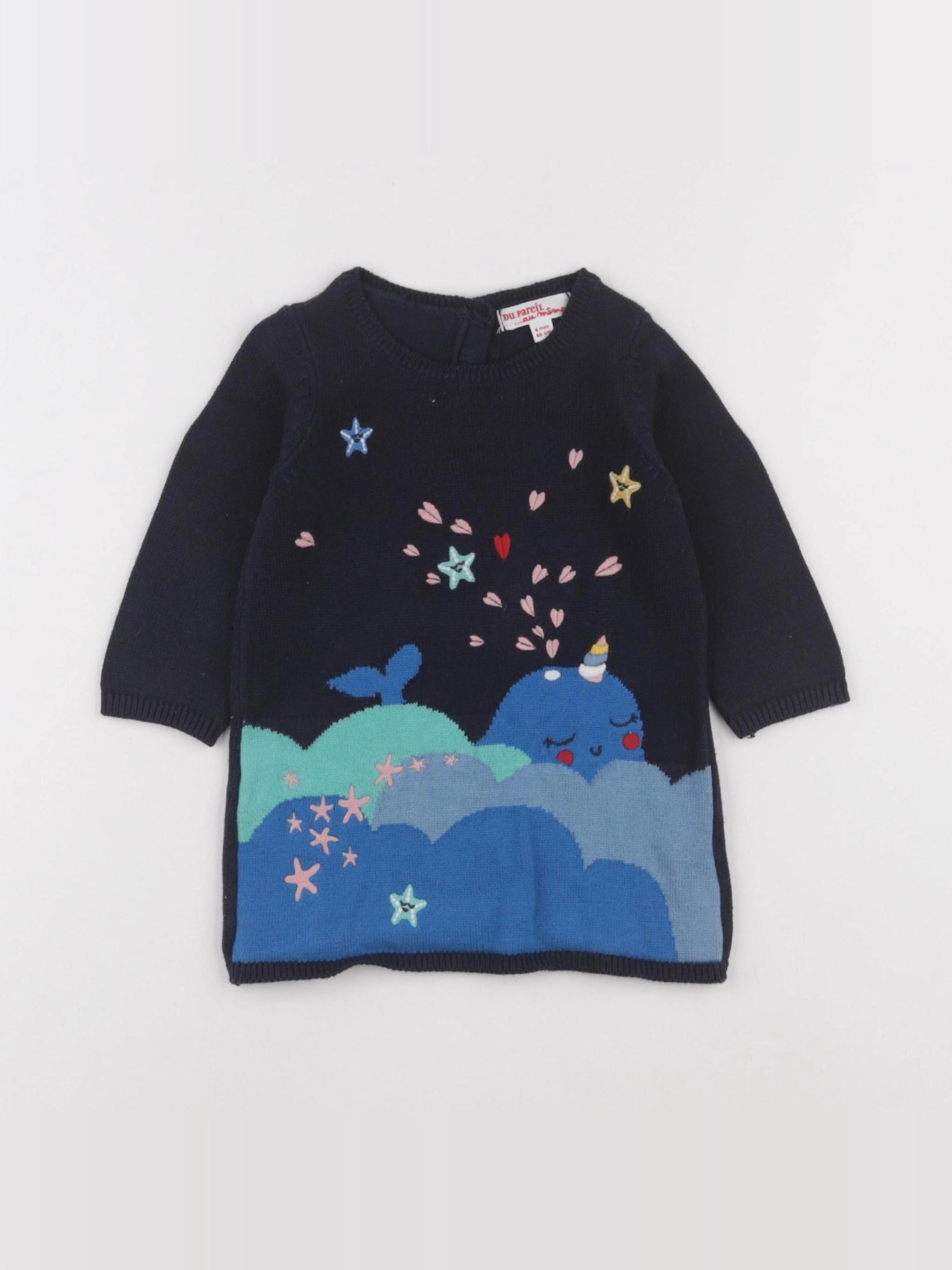 DPAM - pull bleu - 6 mois