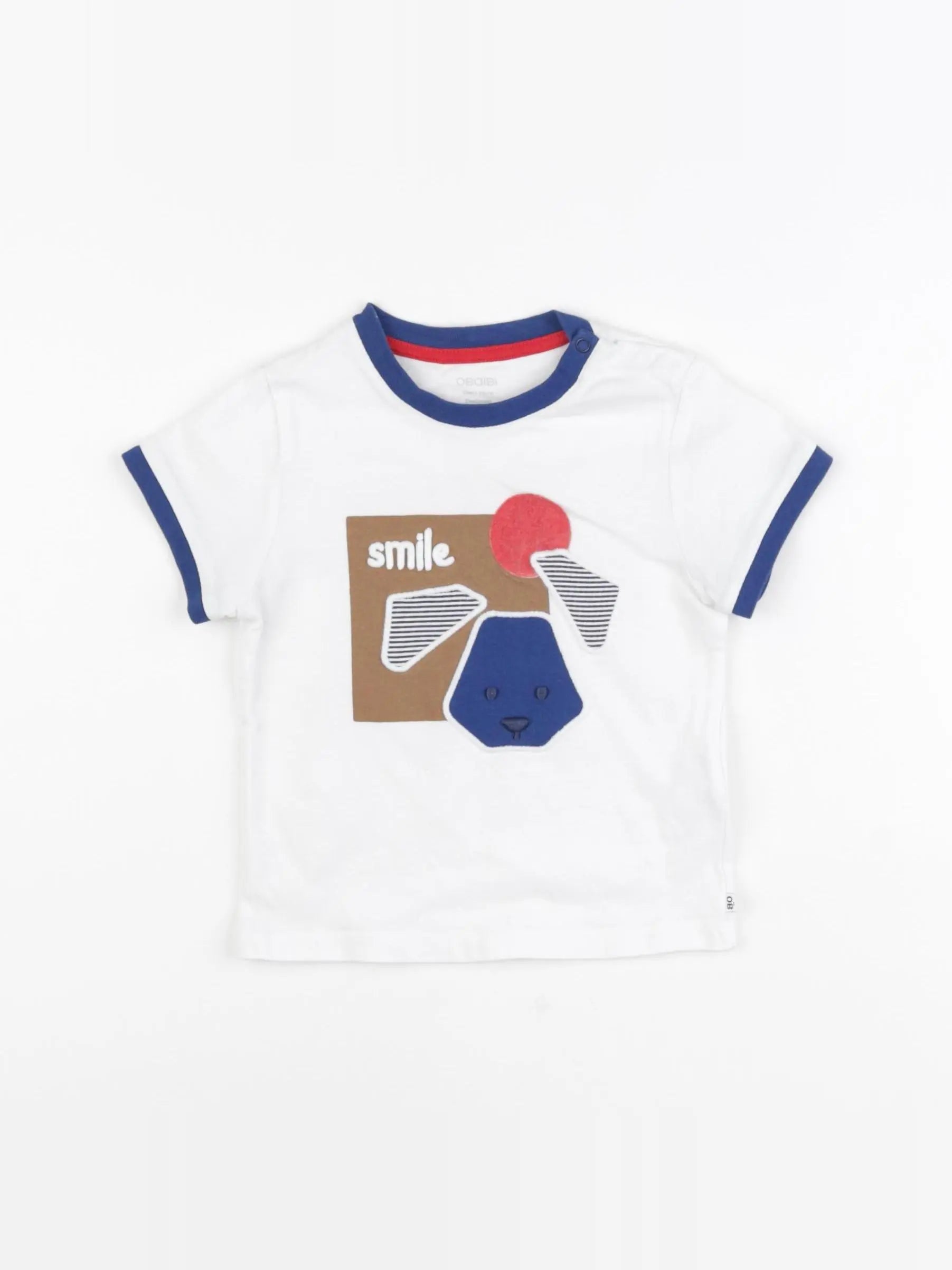 Obaïbi - tee-shirt multicolore - 12 mois