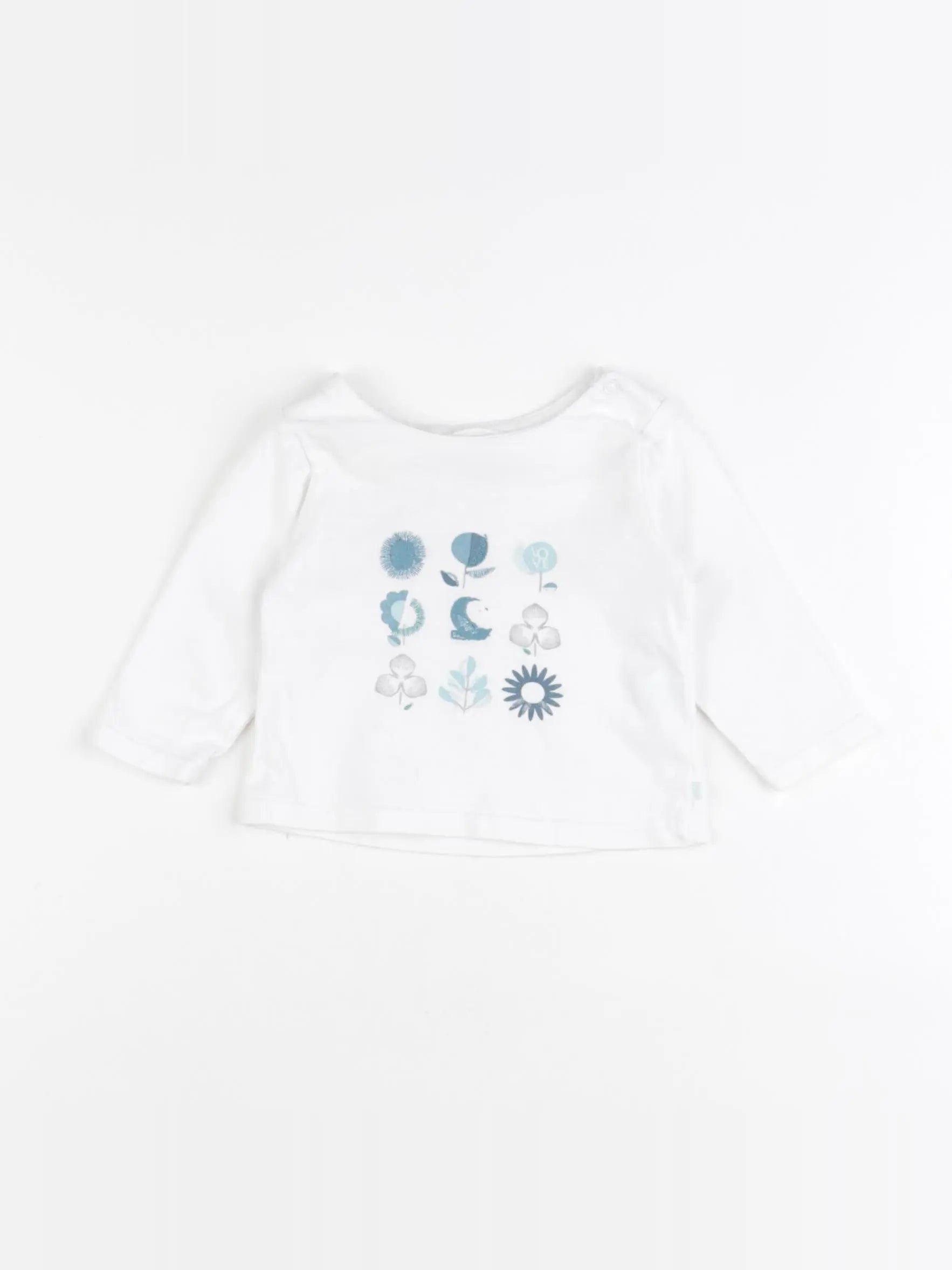 Obaïbi - tee-shirt blanc - 3 mois