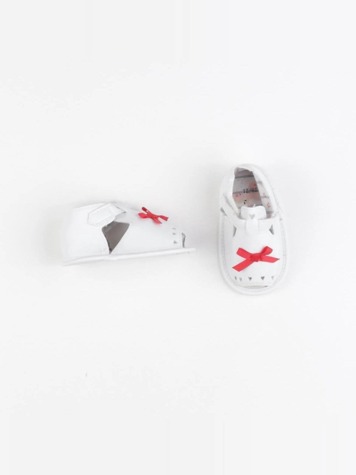 Sergent Major - chaussons blanc, rouge - pointure 20/21