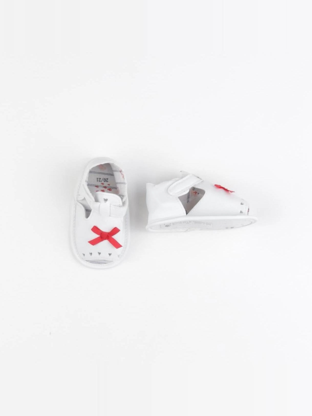 Sergent Major - chaussons blanc, rouge - pointure 20/21