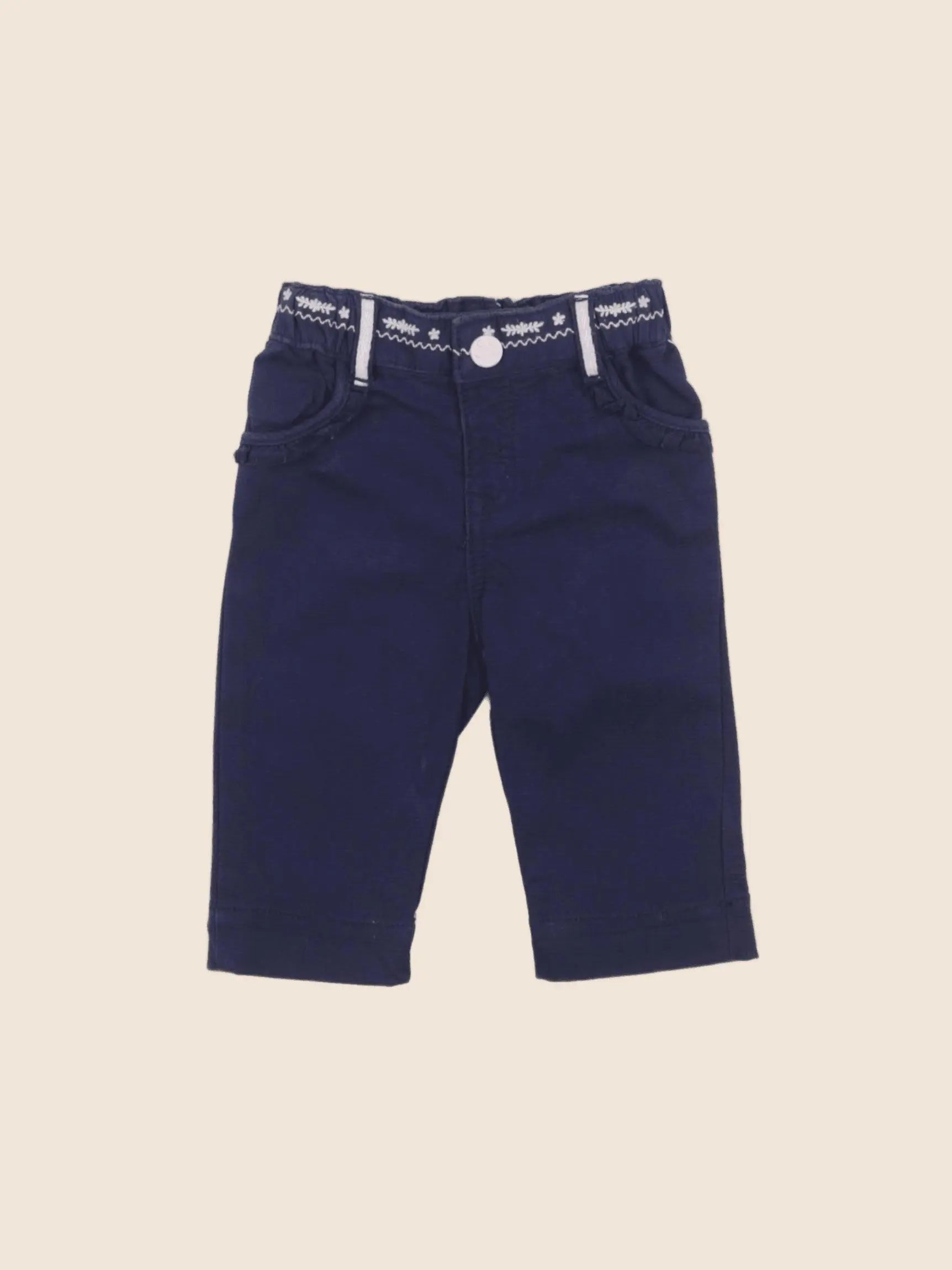 DPAM - pantalon bleu - 3 mois