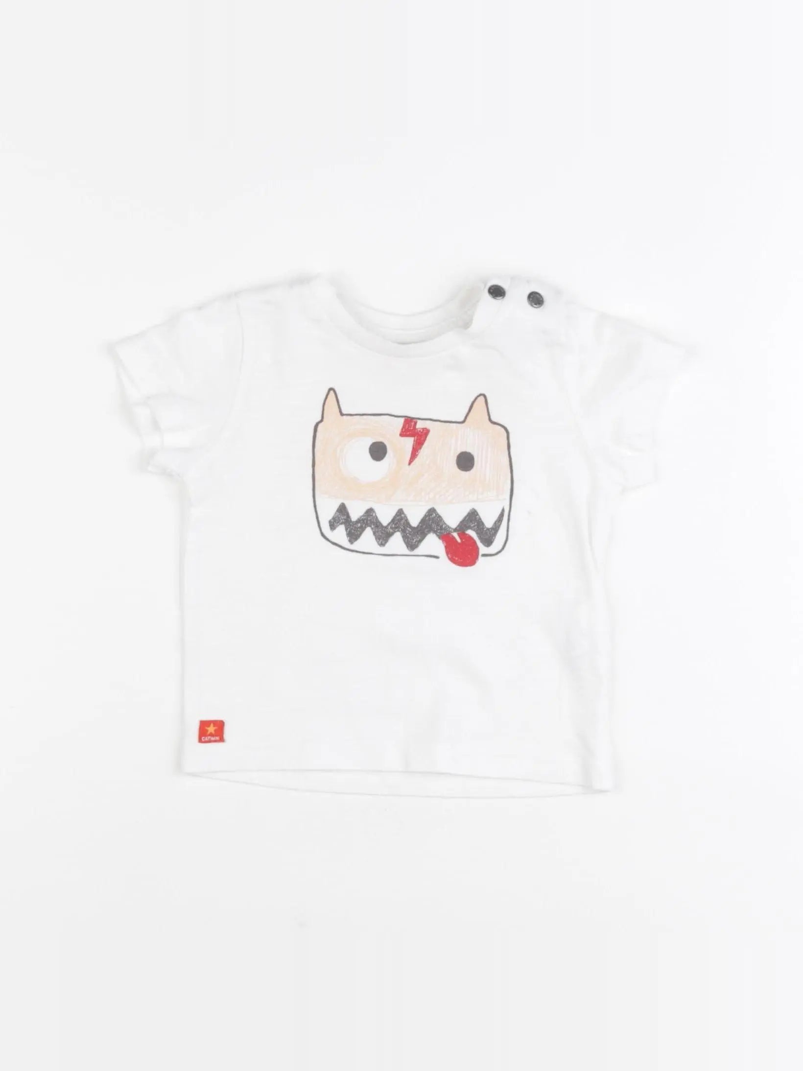 Catimini - tee-shirt blanc - 6 mois