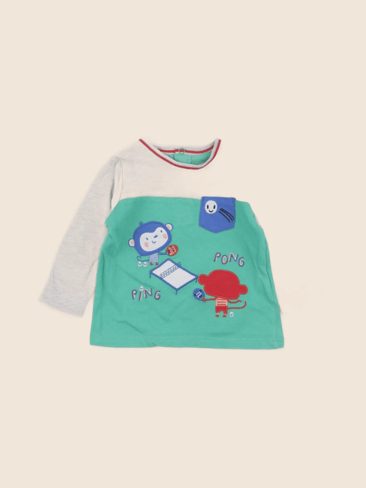 DPAM - tee-shirt vert - 6 mois