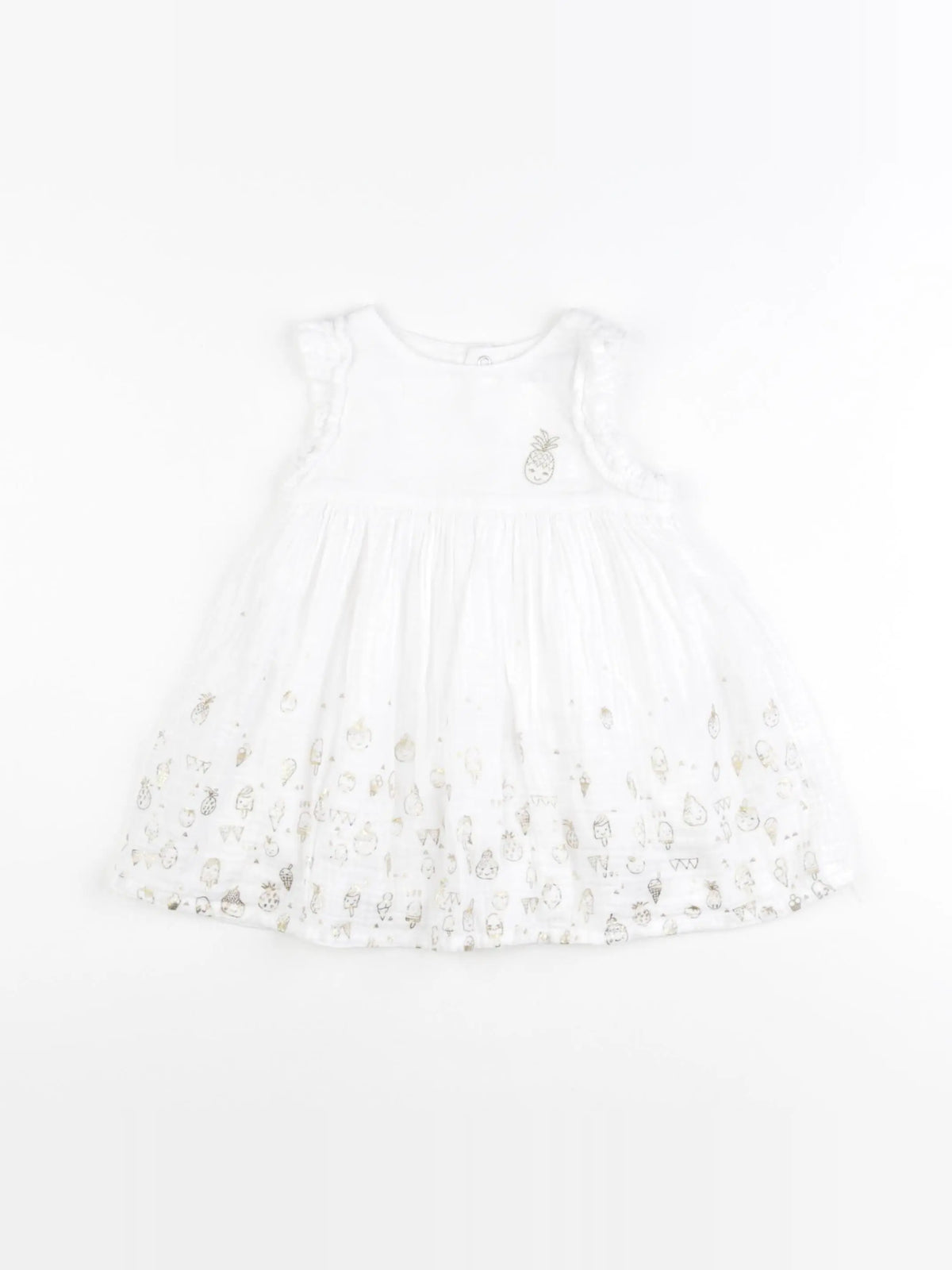 Catimini - robe blanc - 12 mois