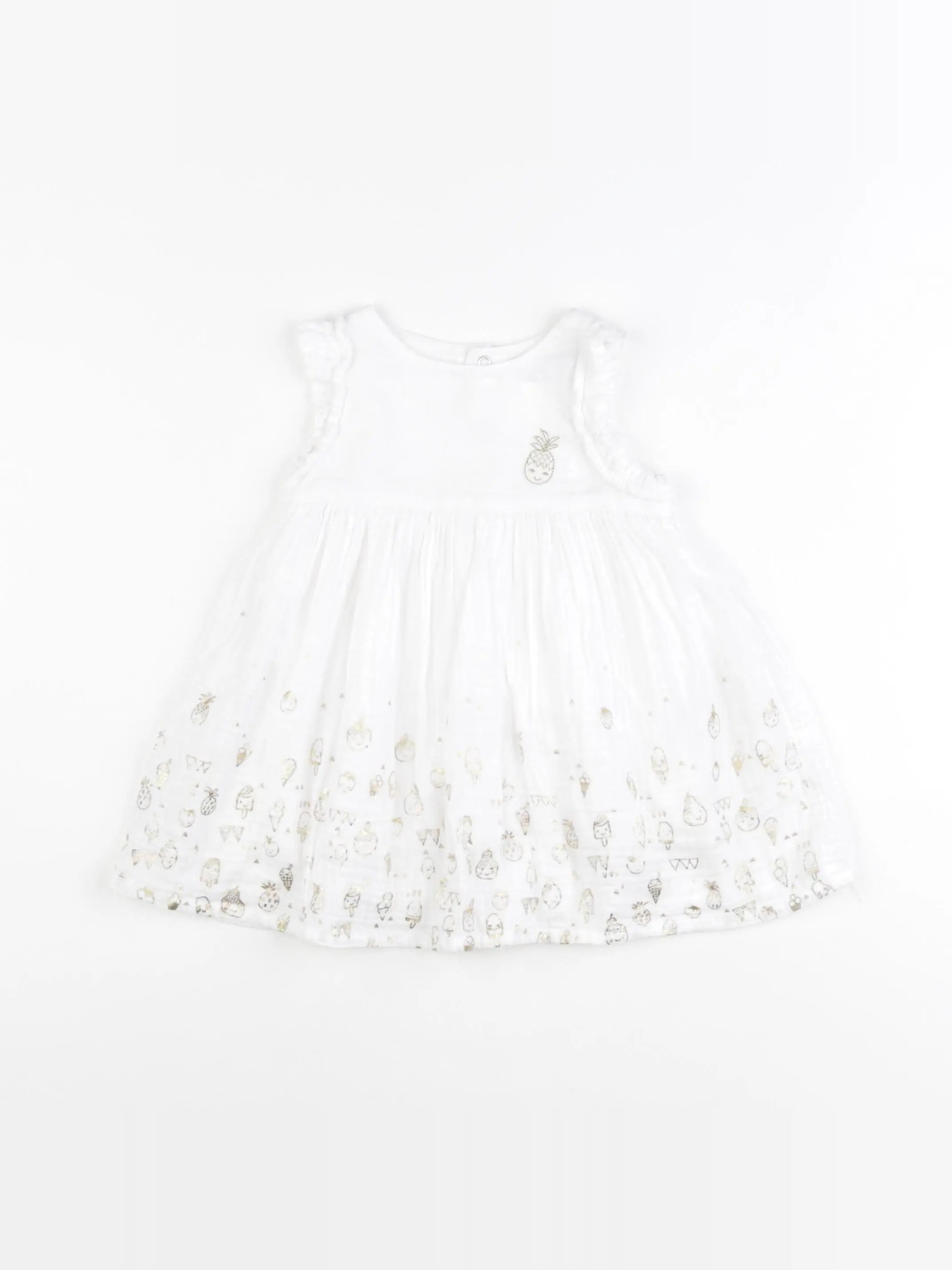 Catimini - robe blanc - 12 mois