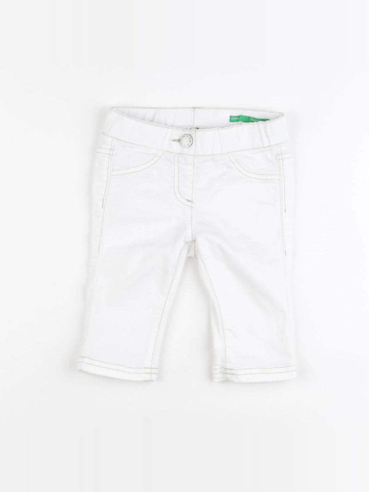 Benetton - pantalon blanc - 1 an